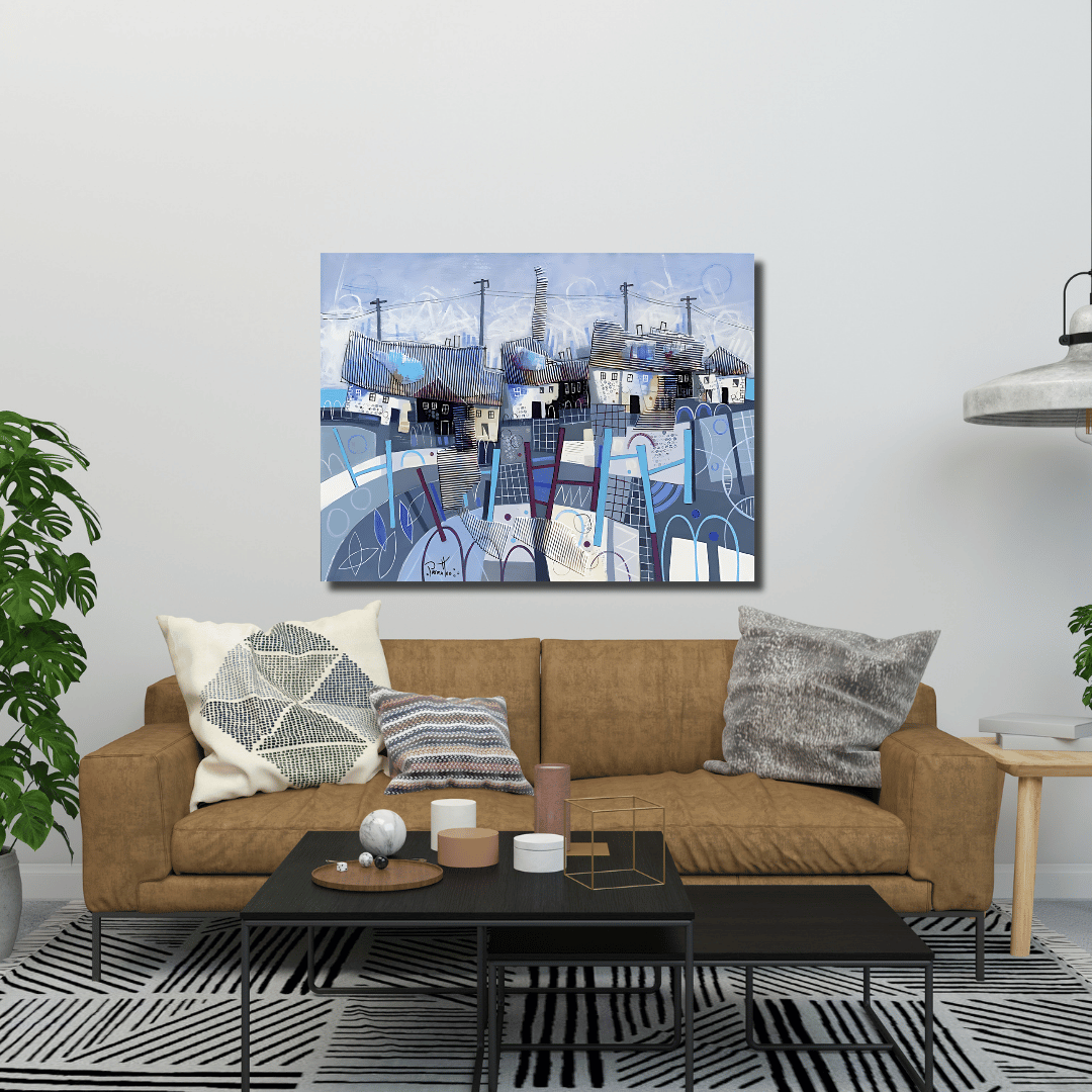 Tableau à l'acrylique "Tranquilité" de Giuseppe Piermatteo Galerie Graal