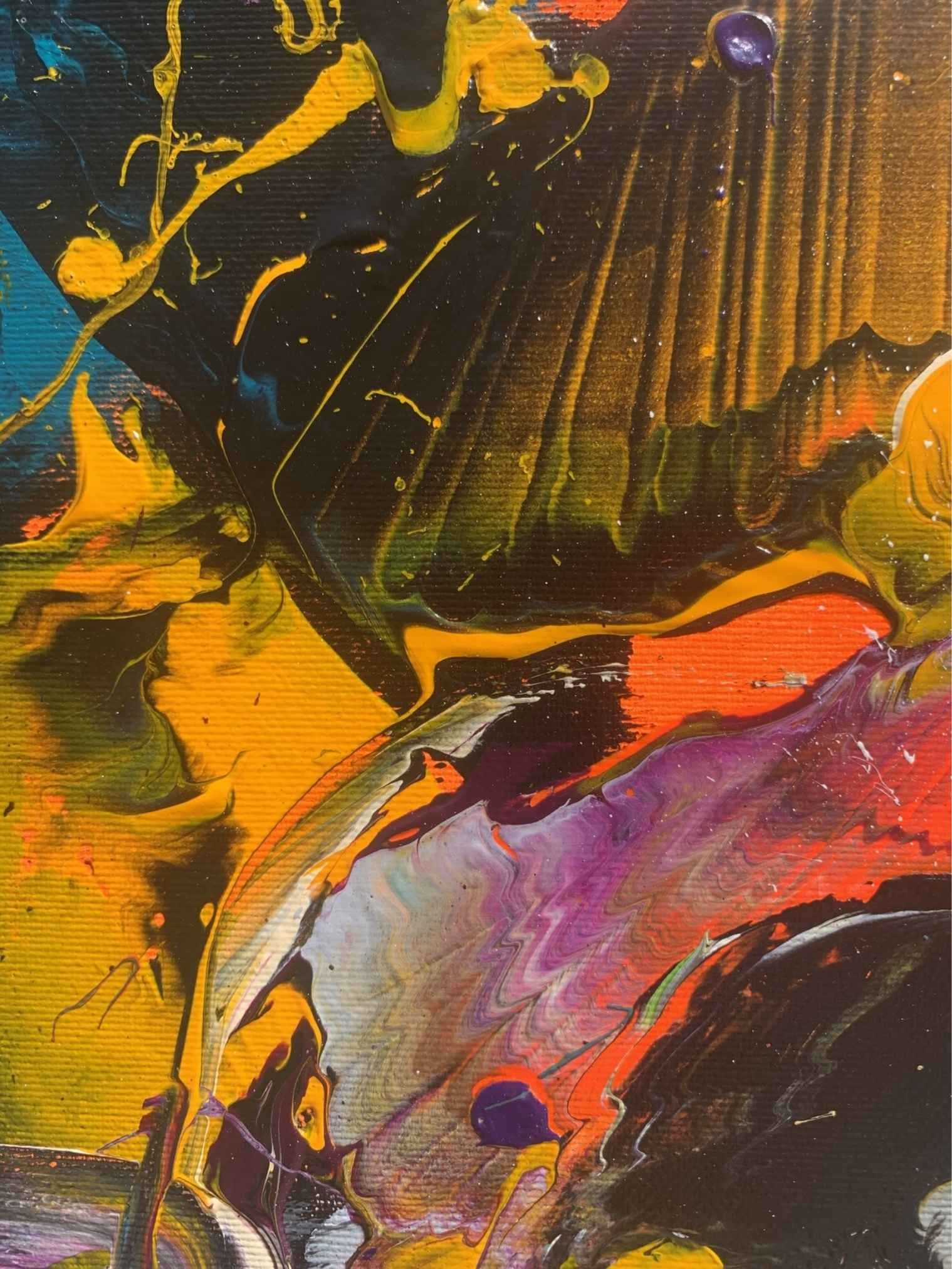 Tableau abstrait bleu de Zdzieblo Galerie Graal Galerie d'art en Ligne Art Contemporain