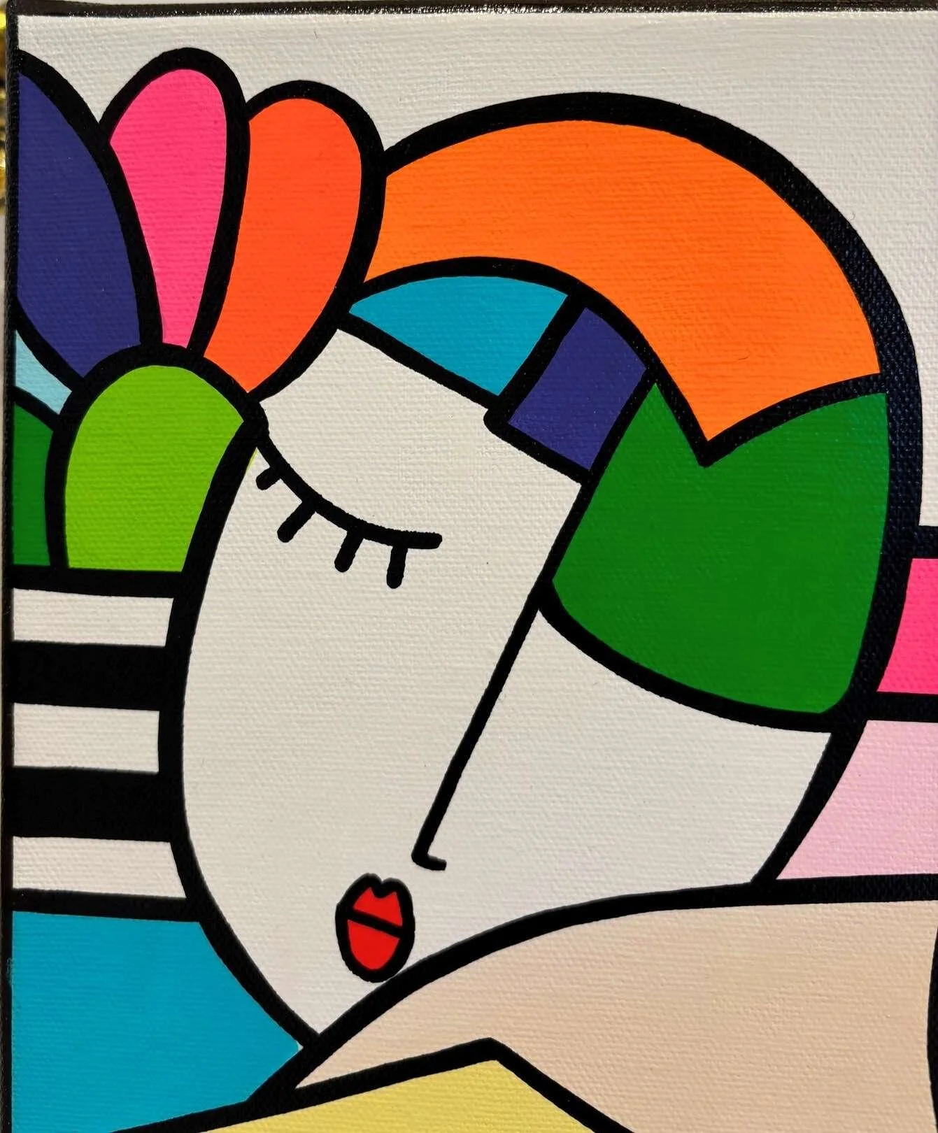 tableau pop art femme diana de Virginia Benedicto Galerie Graal Art Contemporain .jpg