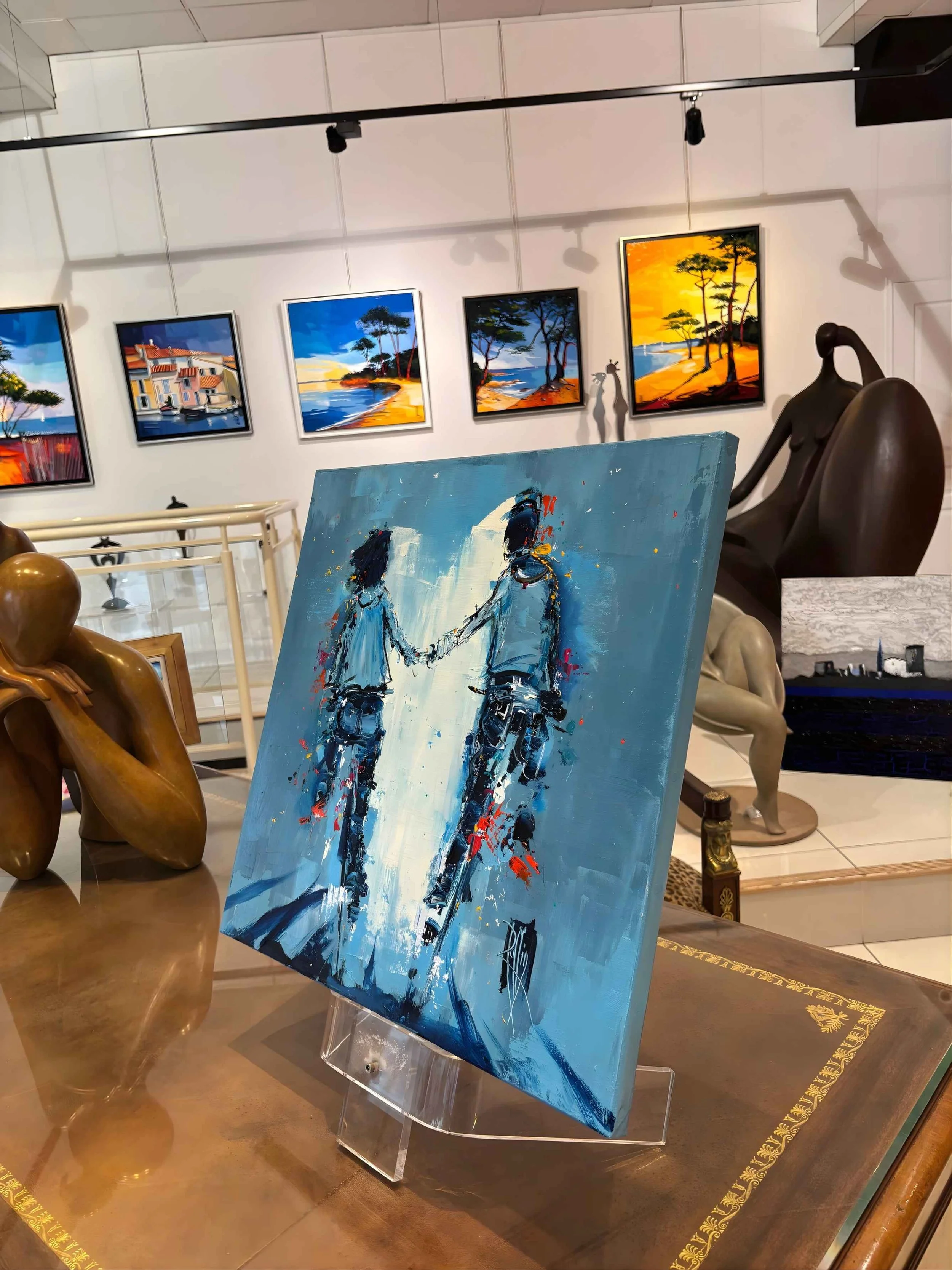 tableau velo christian raffin Galerie Graal Galerie d'art Agen .jpg