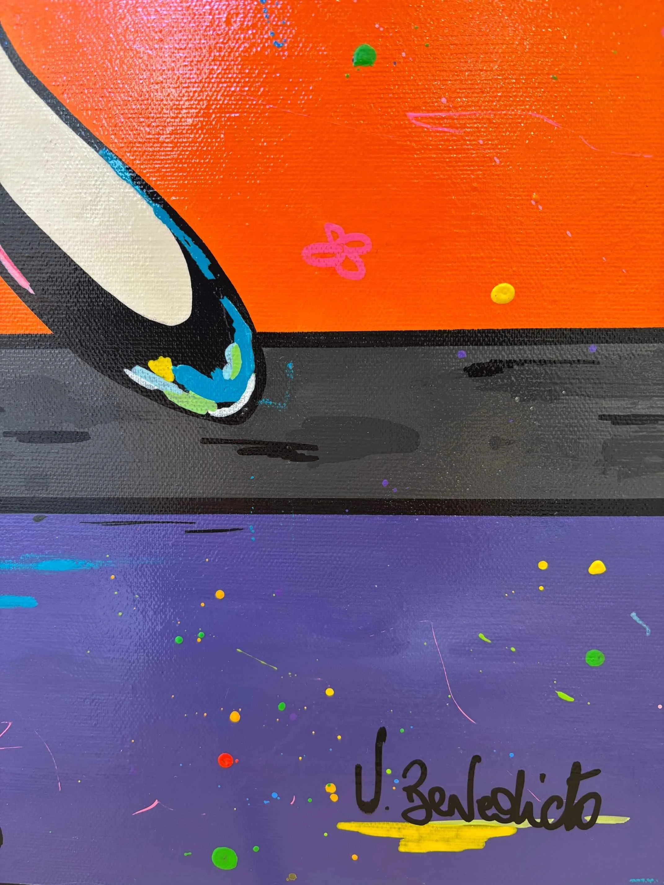 Tableau soirée pop art femme de Virginia Benedicto Galerie Graal .jpg