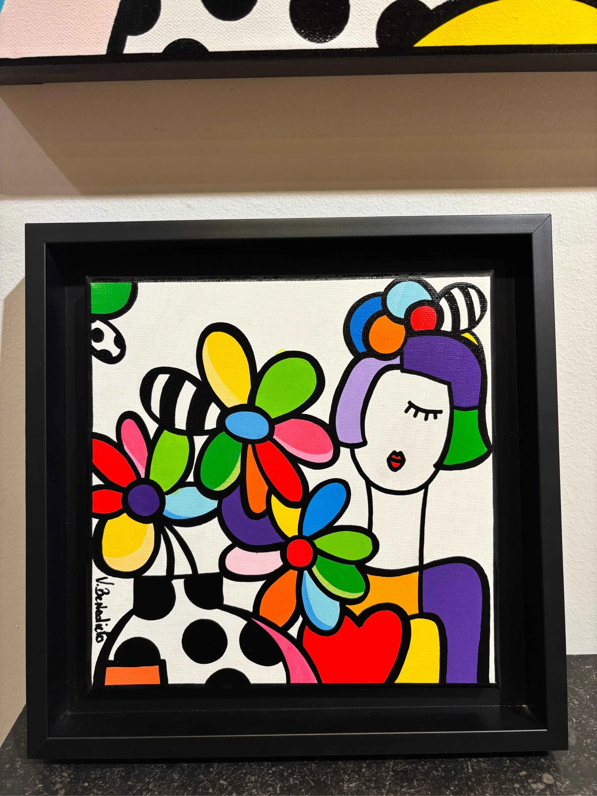 Tableau femme pop art Virginia Benedicto Galerie d'art Agen Art Contemporain Galerie Graal .jpg