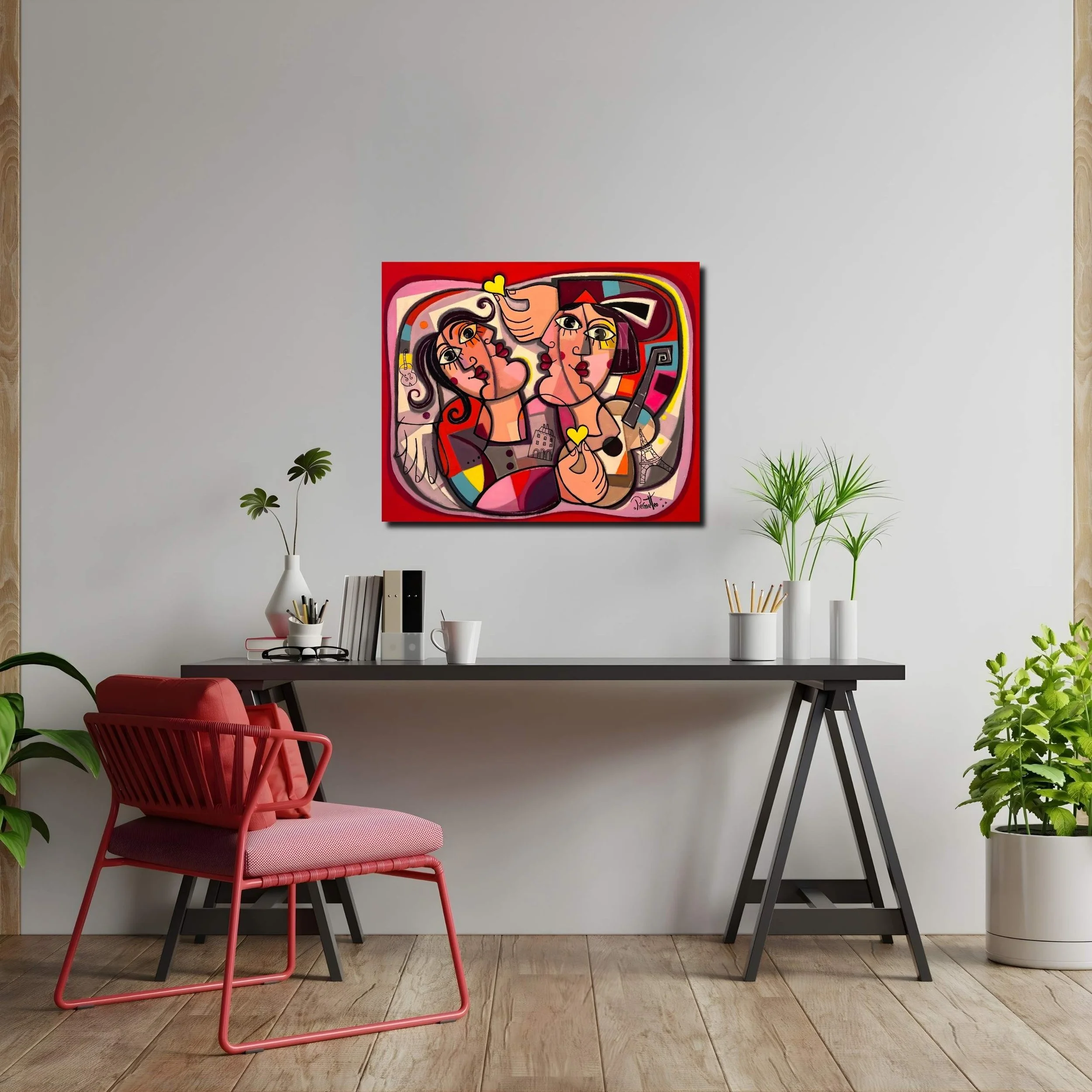 Tableau paris musique bureau de giuseppe piermatteo Galerie Graal.jpg