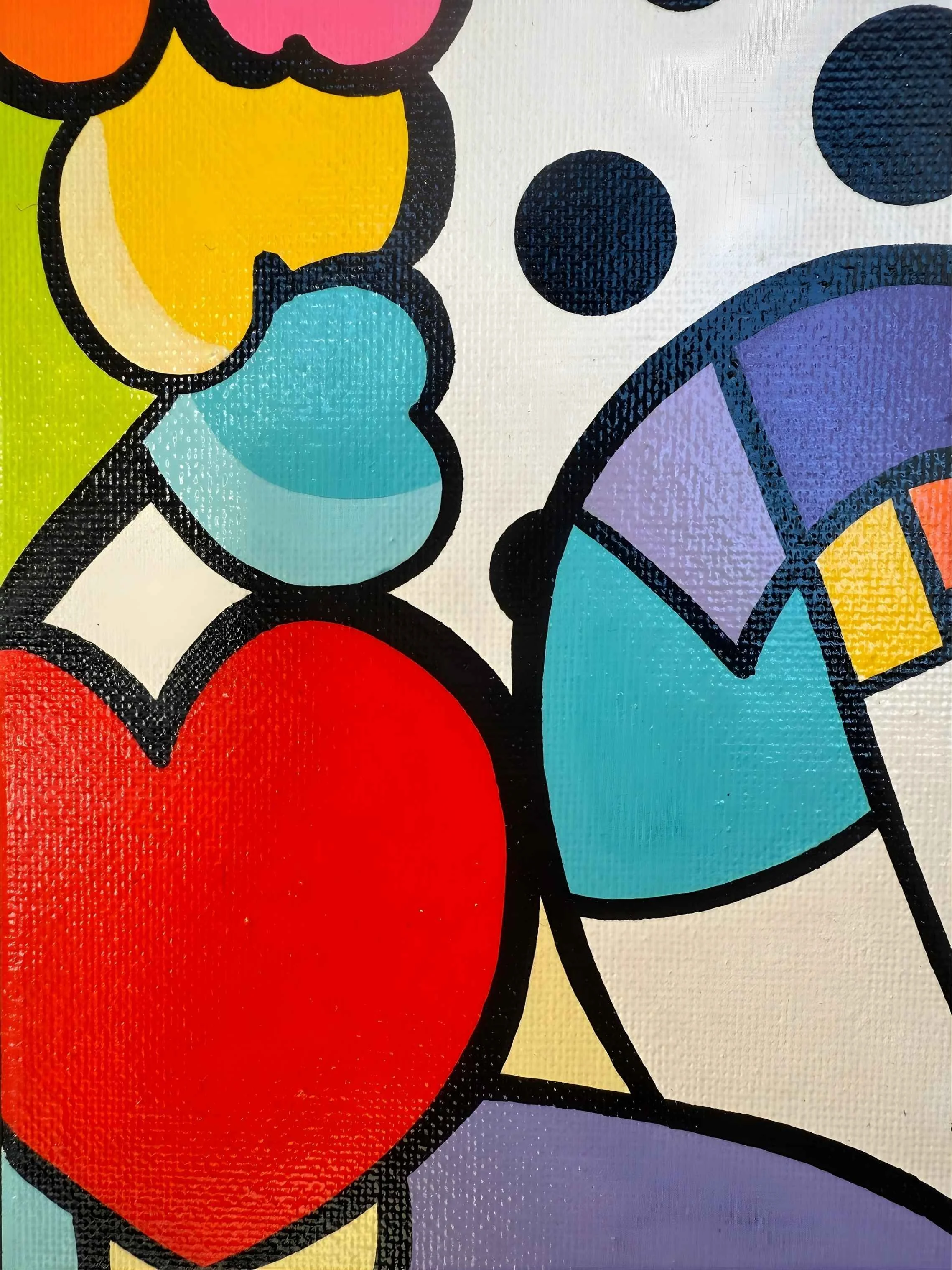 Tableau femme fleurs coeur de Virginia Benedicto Galerie Graal Art Contemporain .jpg