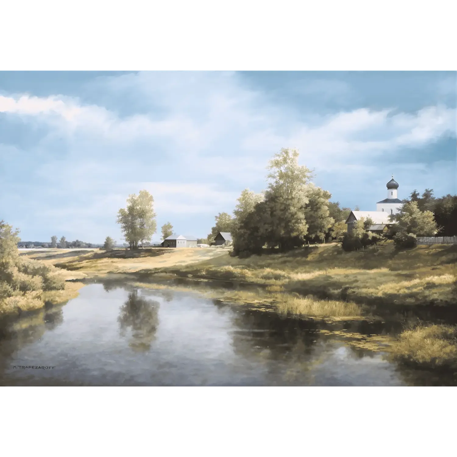 "Bord de rivière" de Michel Trapezaroff