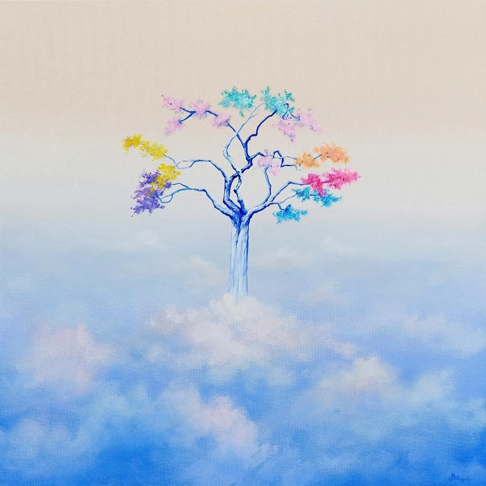 Tableau arbre magique de alexandra battezzati Galerie Graal Art Contemporain .webp