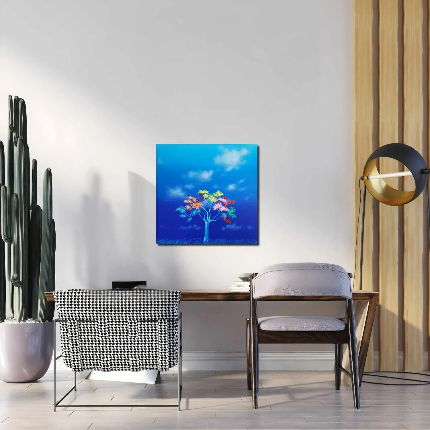 _Bleu des songes_ - Peinture Acrylique Originale d'Alexandra Battezzati.webp