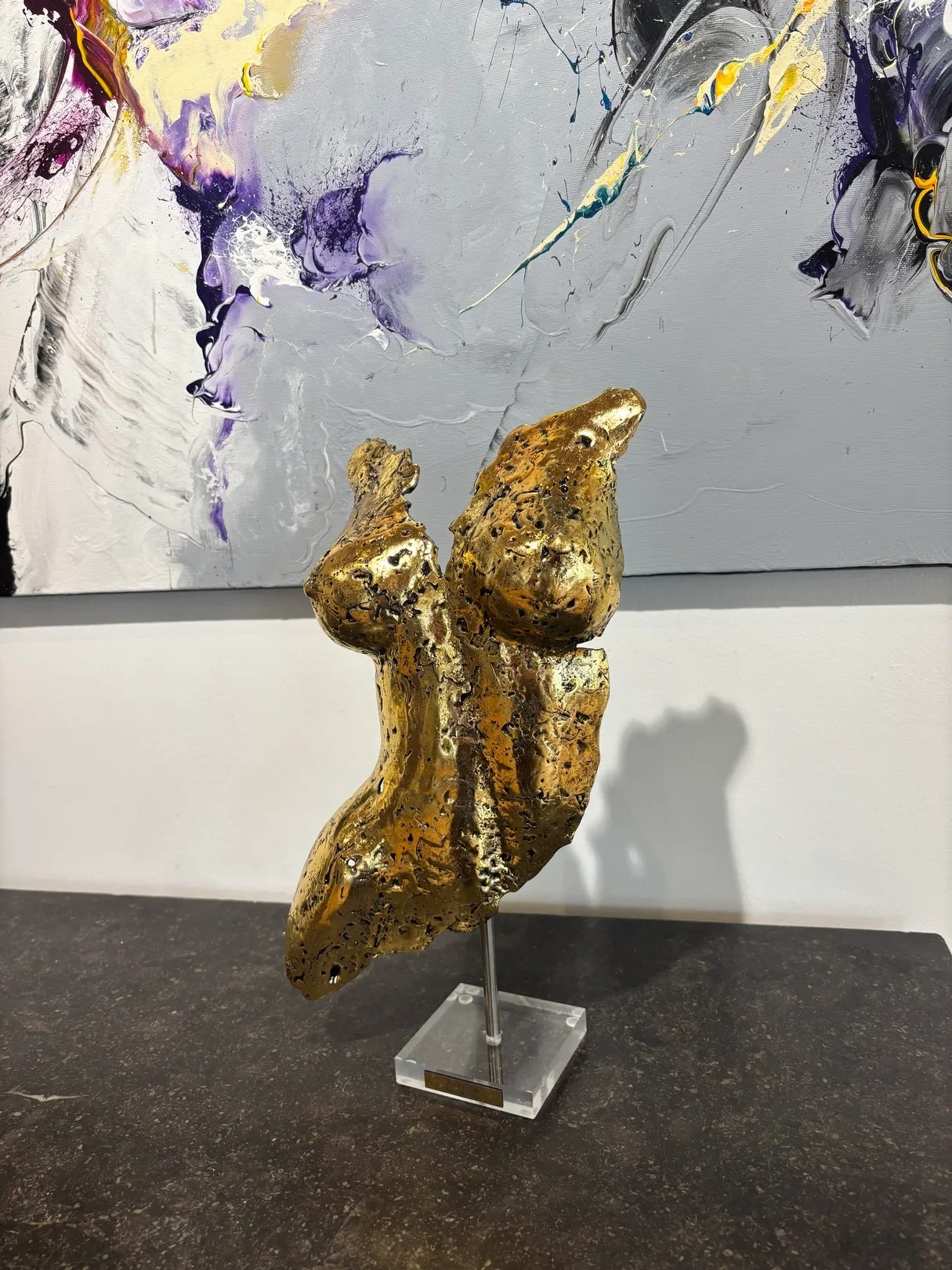 sculpture en forme de buste femme de alain mandon Galerie Graal .webp