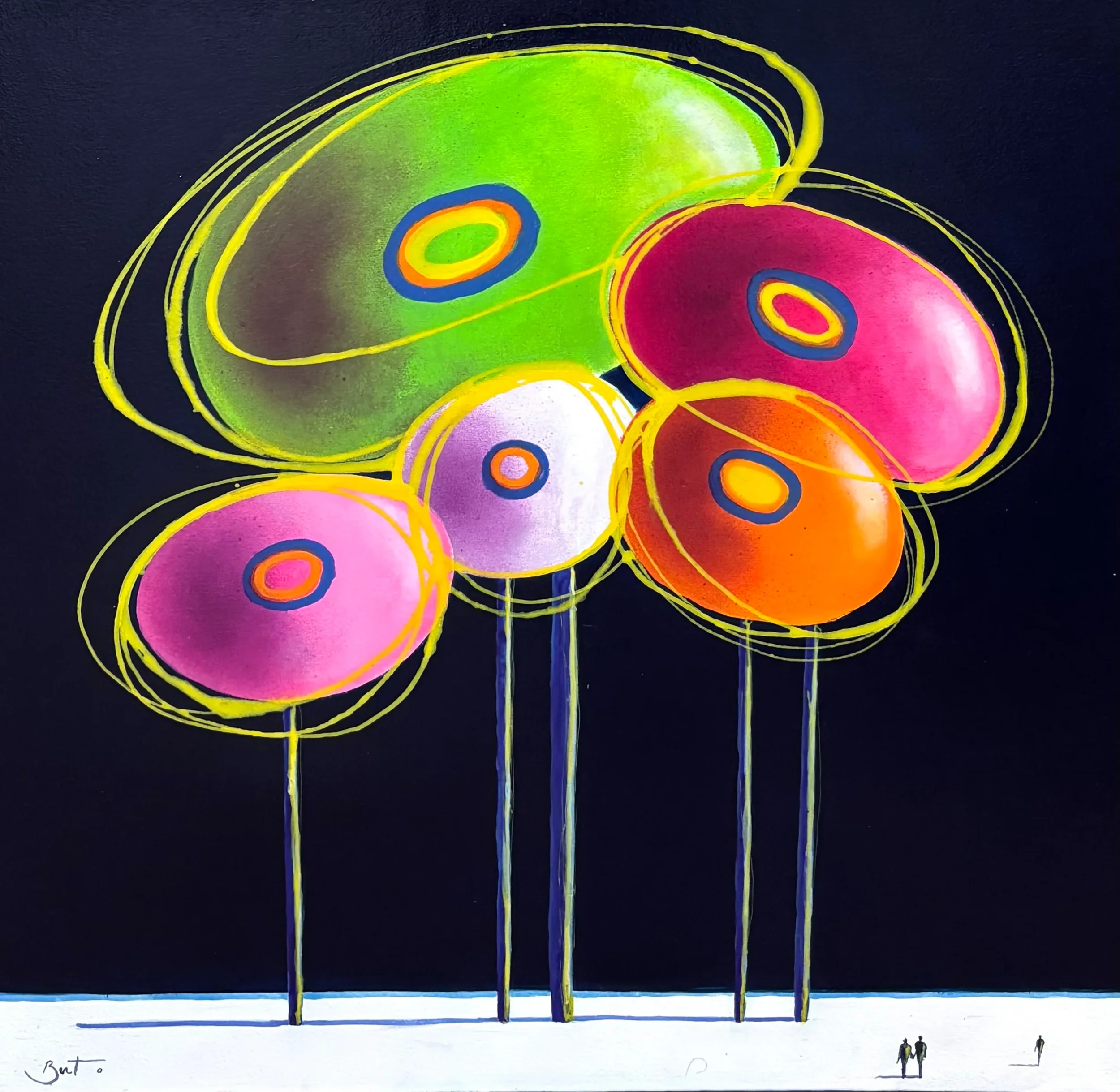 Tableau arbre surréalisme de berto Galerie Graal Art Contemporain .webp
