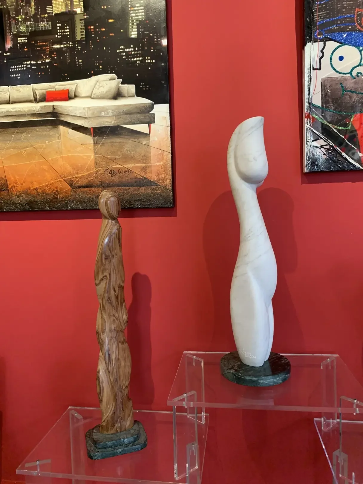 Sculpture en marbre de luxe de roland masson Galerie Graal .webp