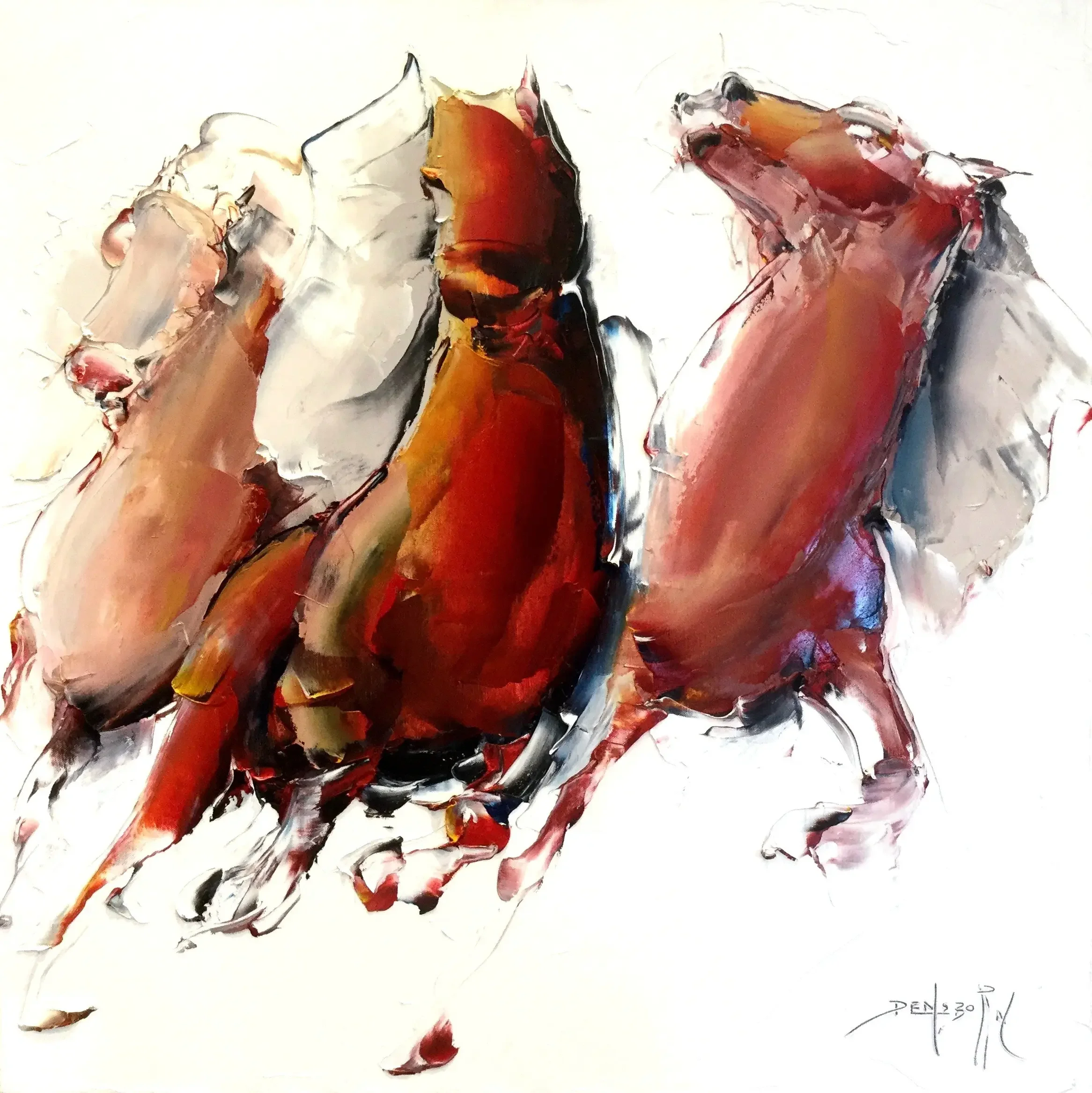 tableau cheval de Daniel Densborn Galerie Graal 