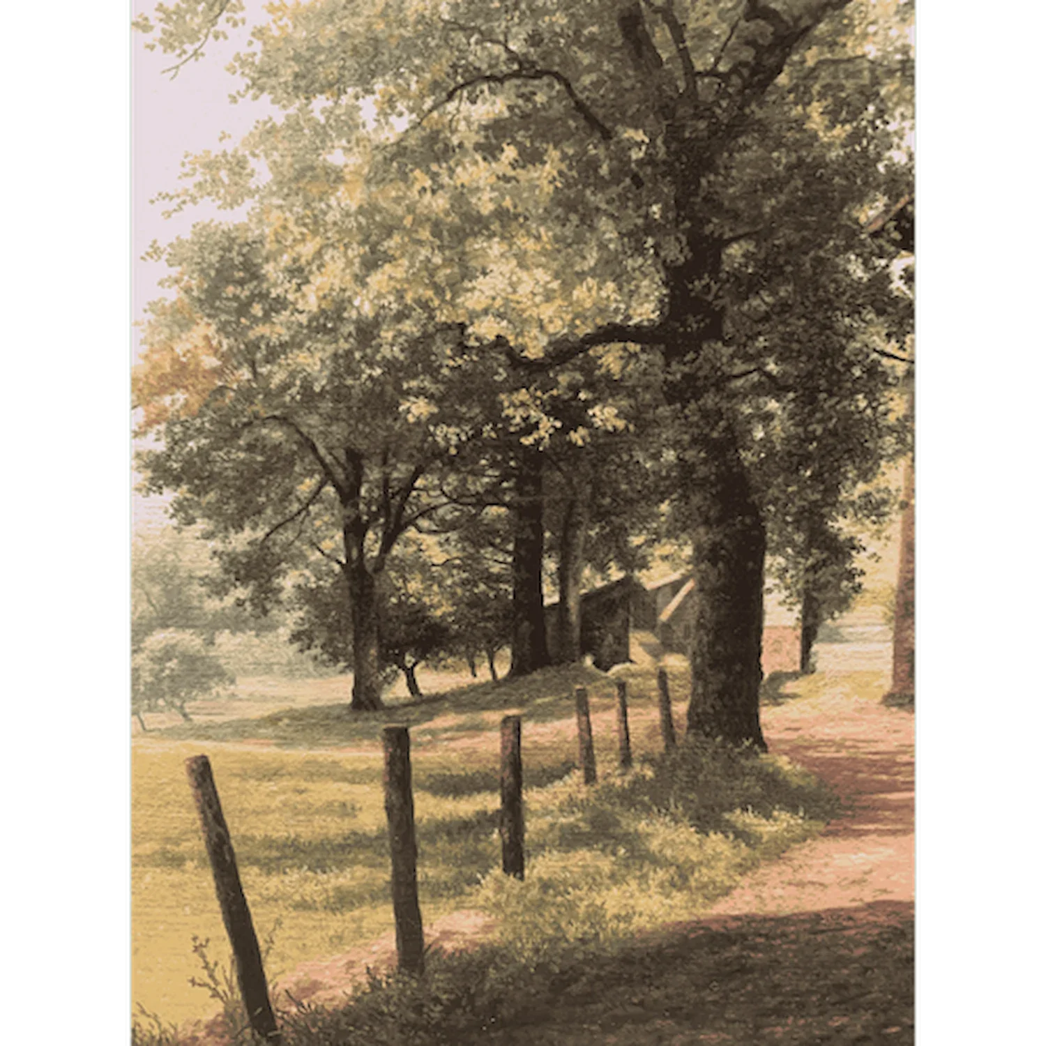 tableau paysage campagne michel trapezaroff Galerie d'art en Ligne .webp