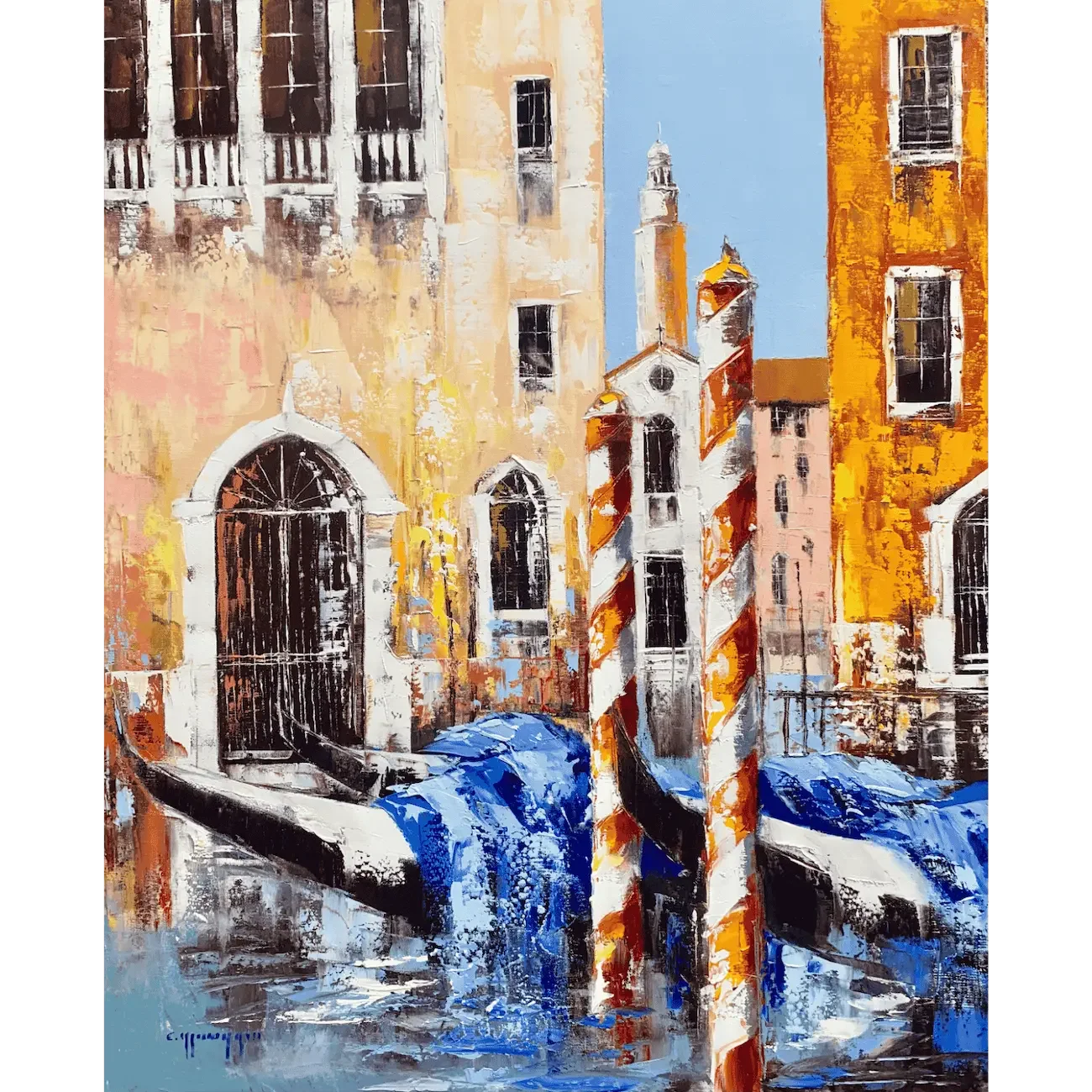 "Petit canal à Venise" de Célestin Messaggio