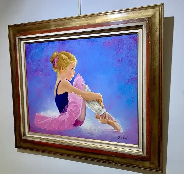 Tableau petit rat opera fille de georges corominas Galerie Graal  Galerie d'art en Ligne .webp