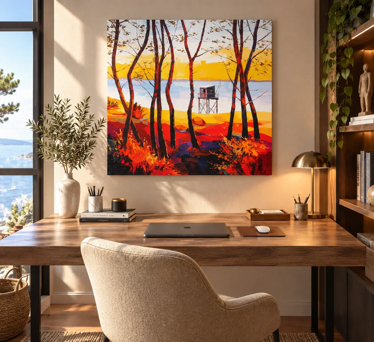 tableau pecherie la. nuit de Pierrick Tual Galerie Graal .webp