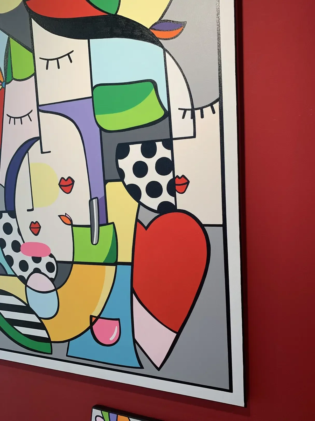 tableau femme pop art musique de Virginia Benedicto .webp