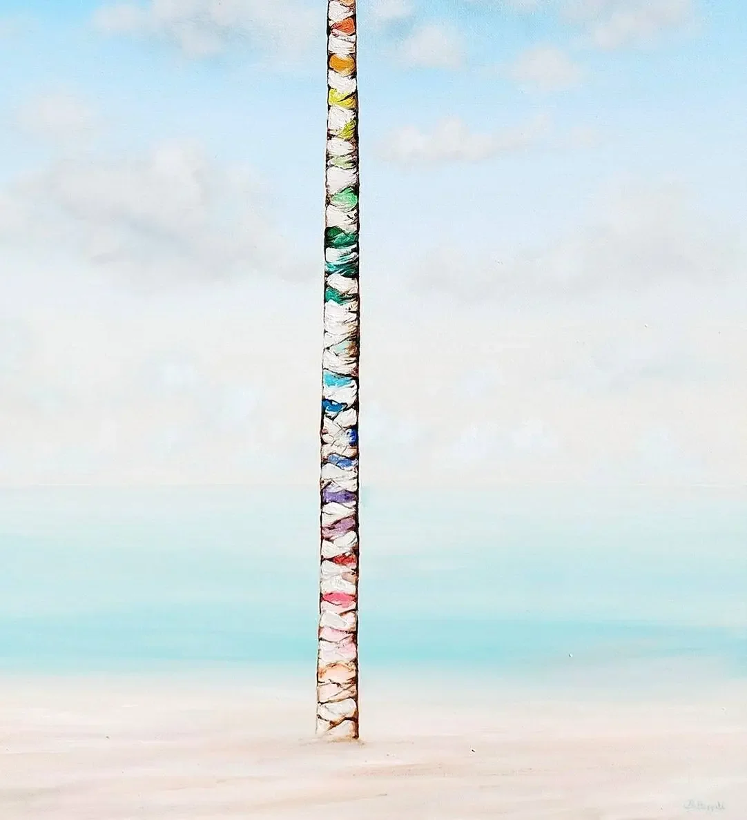 Tableau arbre palmier de alexandra battezzati Galerie Graal Art Contemporain .webp