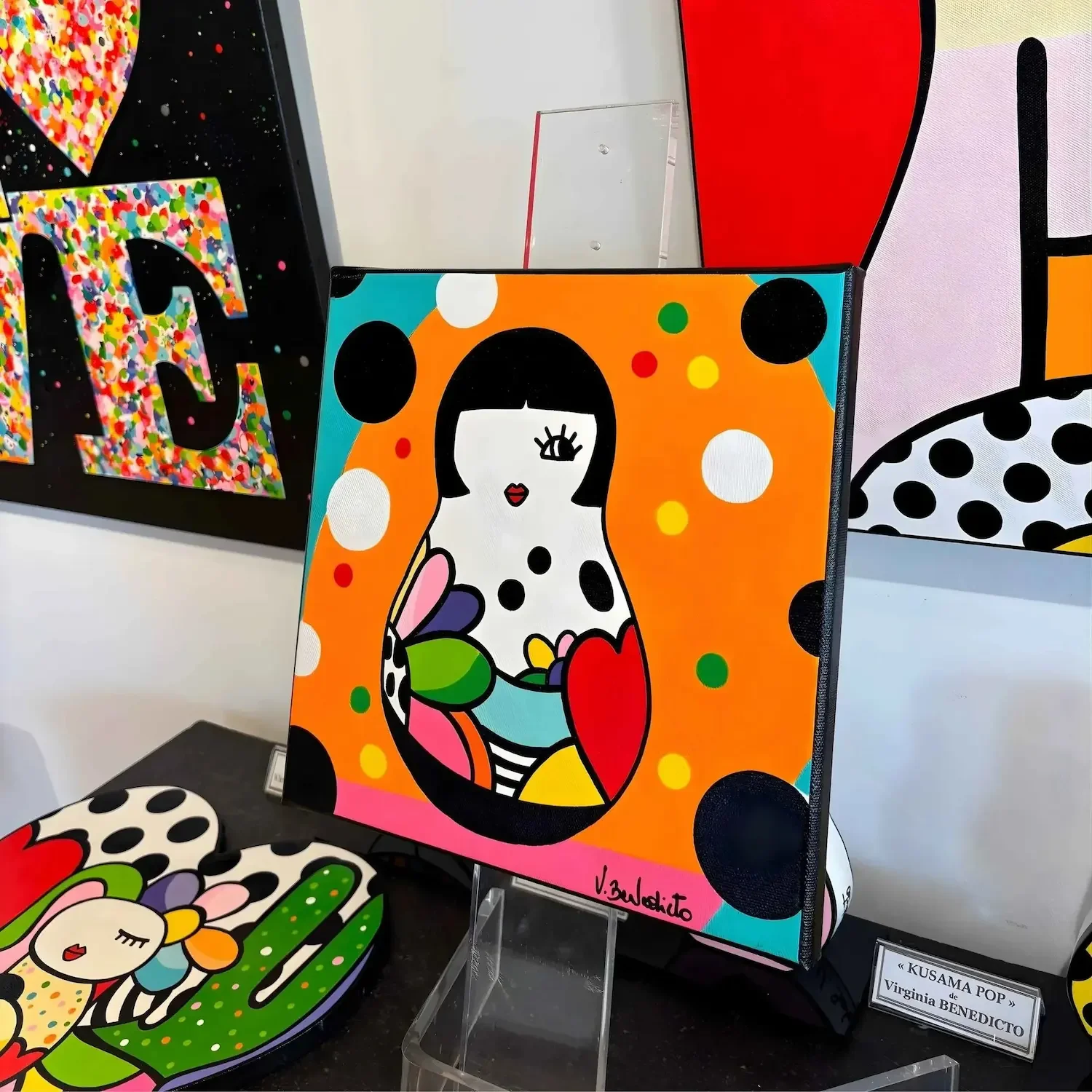 Tableau+matriochka+pop+art+orange+de+Virginia+Benedicto+Art+Contemporain+Galerie+Graal+ (1).webp