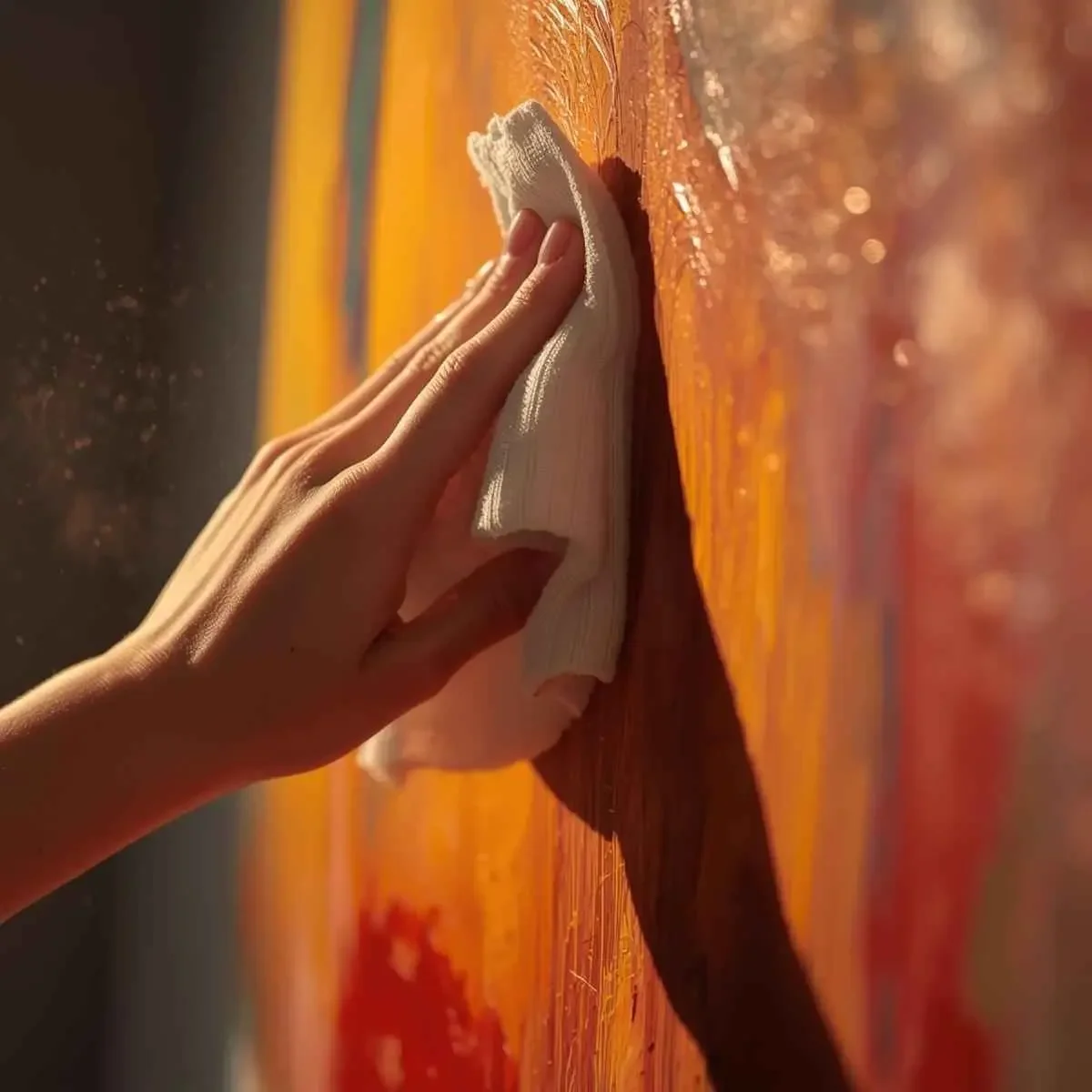 Comment nettoyer un tableau contemporain guide complet Galerie Graal