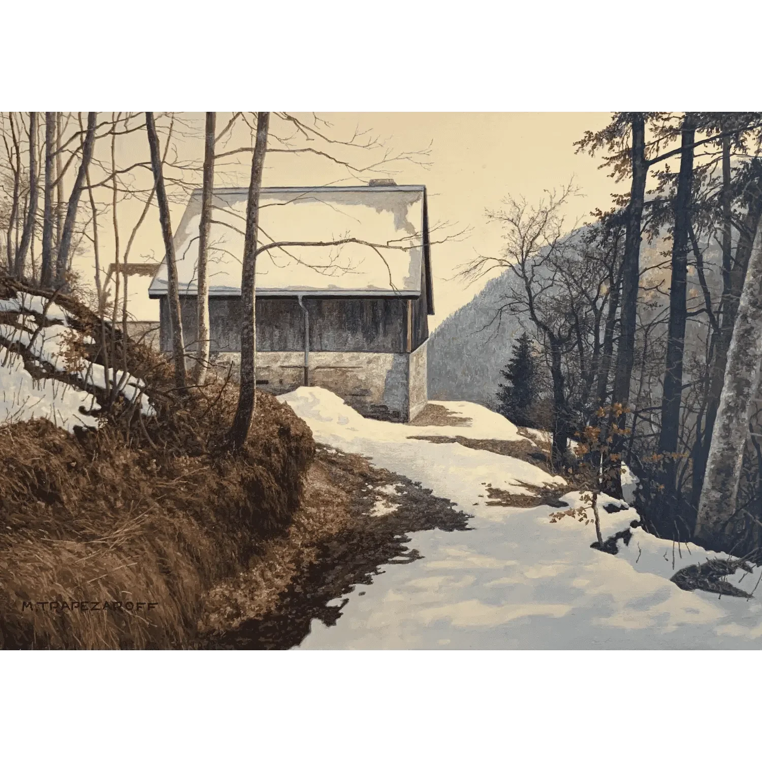 "Paysage de neige à Chaîne d'Or, Haute Savoie" de Michel Trapezaroff