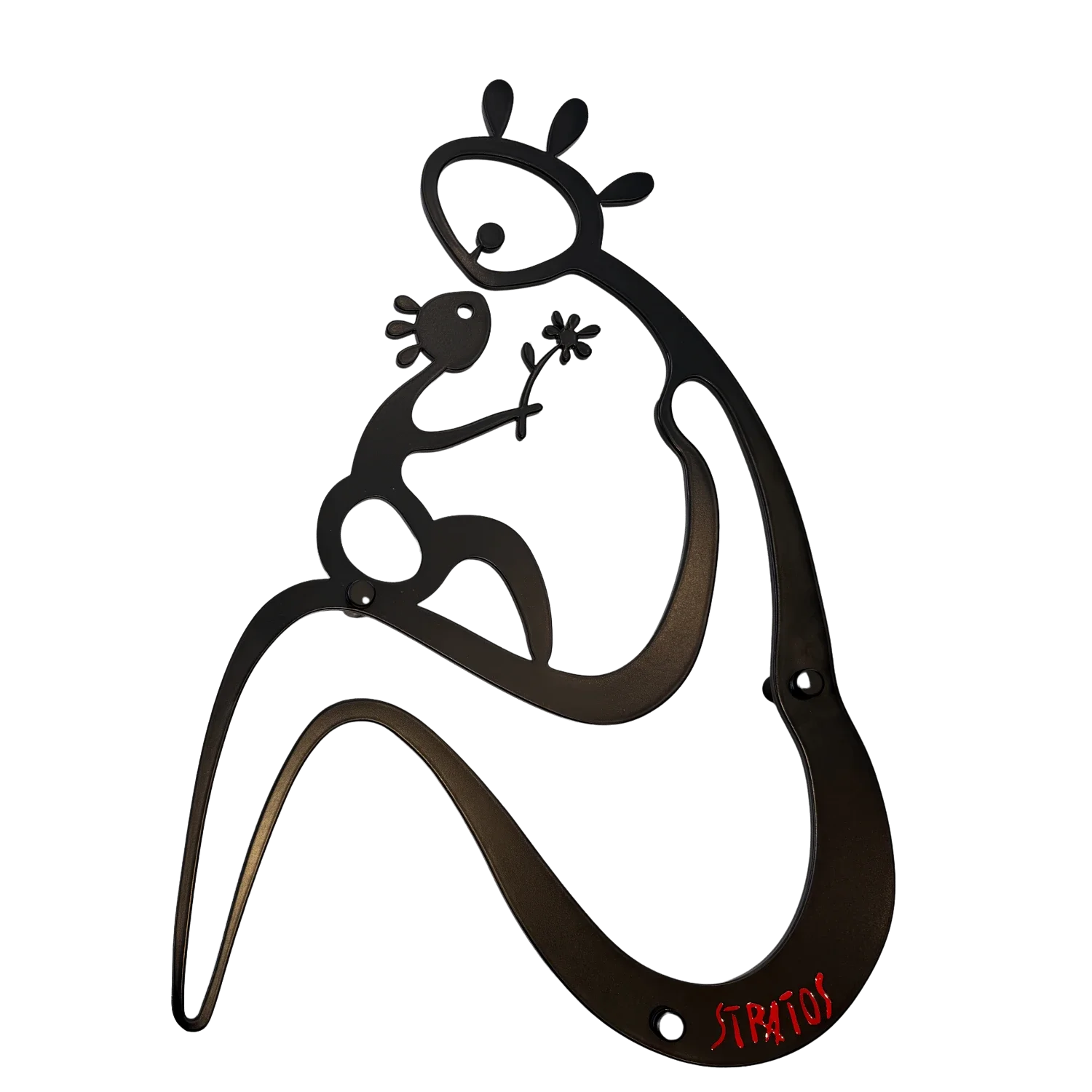 sculpture murale de stratos en acier Galerie Graal .webp