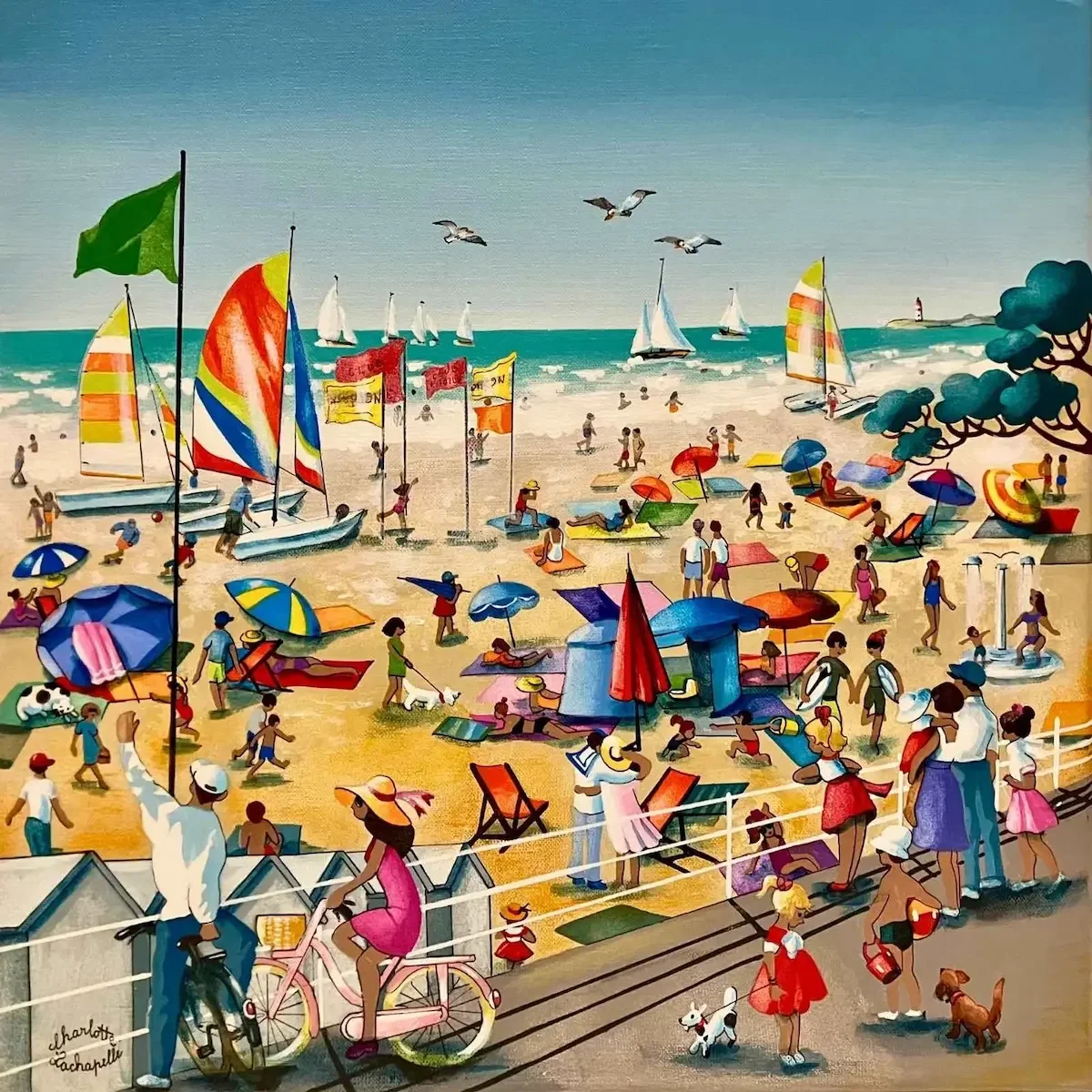 "Dimanche à la mer" de Charlotte Lachapelle