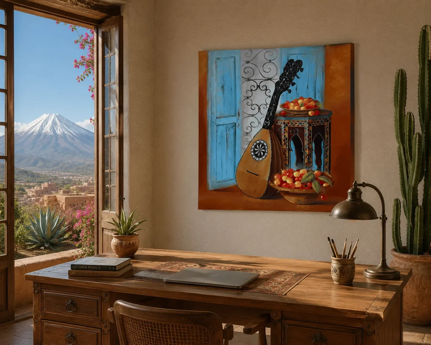 tableau mondoline mexique de ludivine corominas Galerie Graal .webp