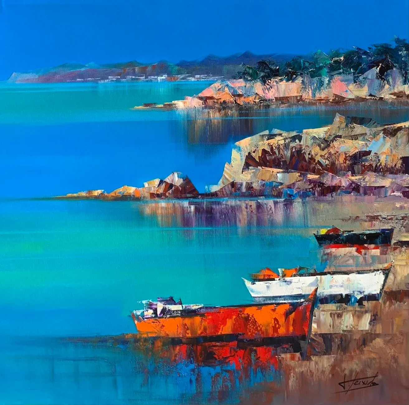 "Des rochers au bord de la mer" de Josep Teixido