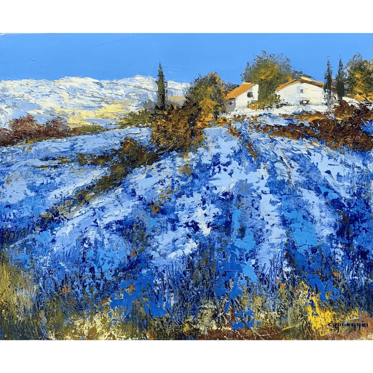 "Champs de lavande" de Célestin Messaggio