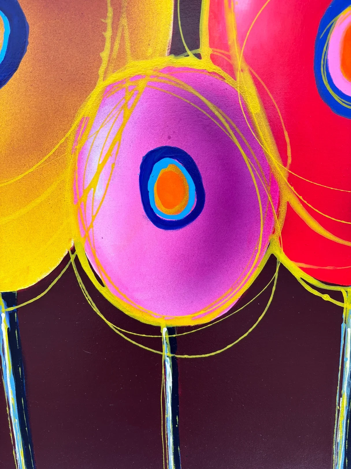 Tableau arbre surréaliste coloré de berto Galerie Graal Art Contemporain .webp