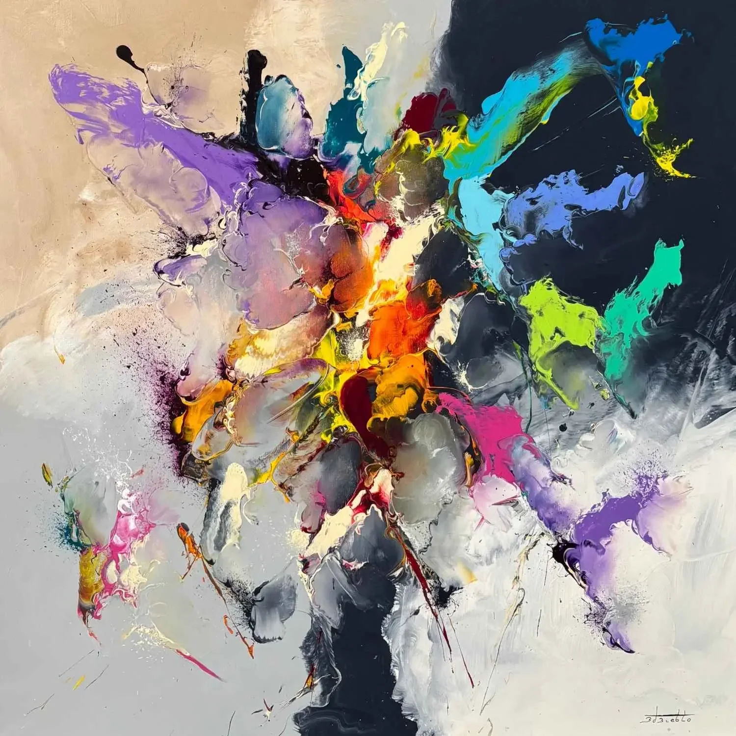 Tableau design abstrait de Zdzieblo Galerie Graal .webp