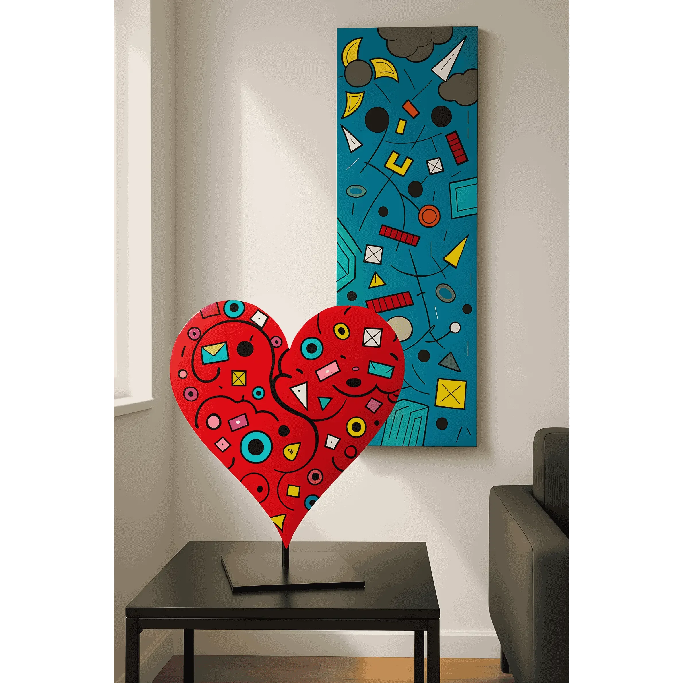 Tableau art géométrique de remy demestre Galerie Graal 