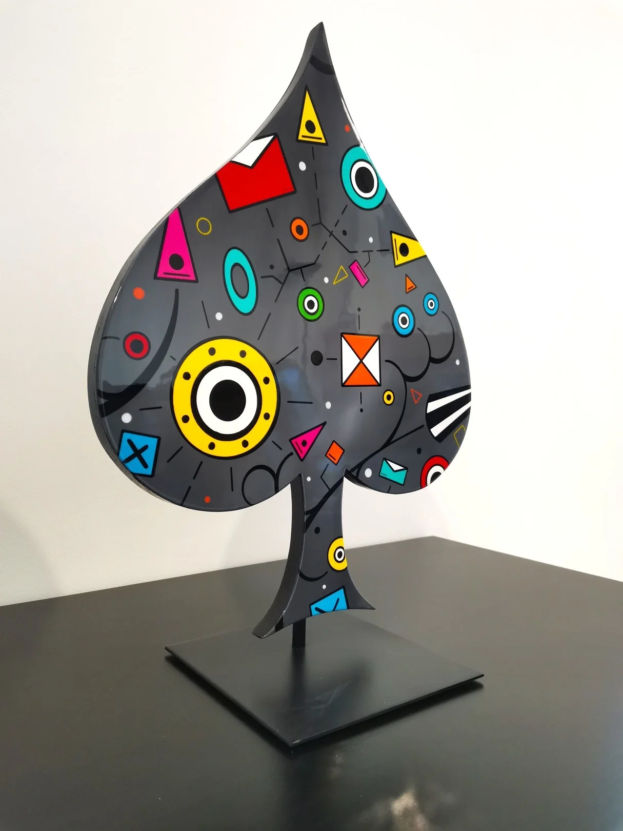 Sculpture poker abstraite de remy demestre Galerie Graal .webp