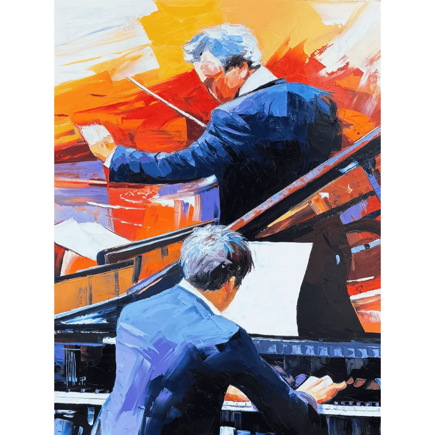 tableau concerto de piano Galerie Graal Pierrick Tual .webp