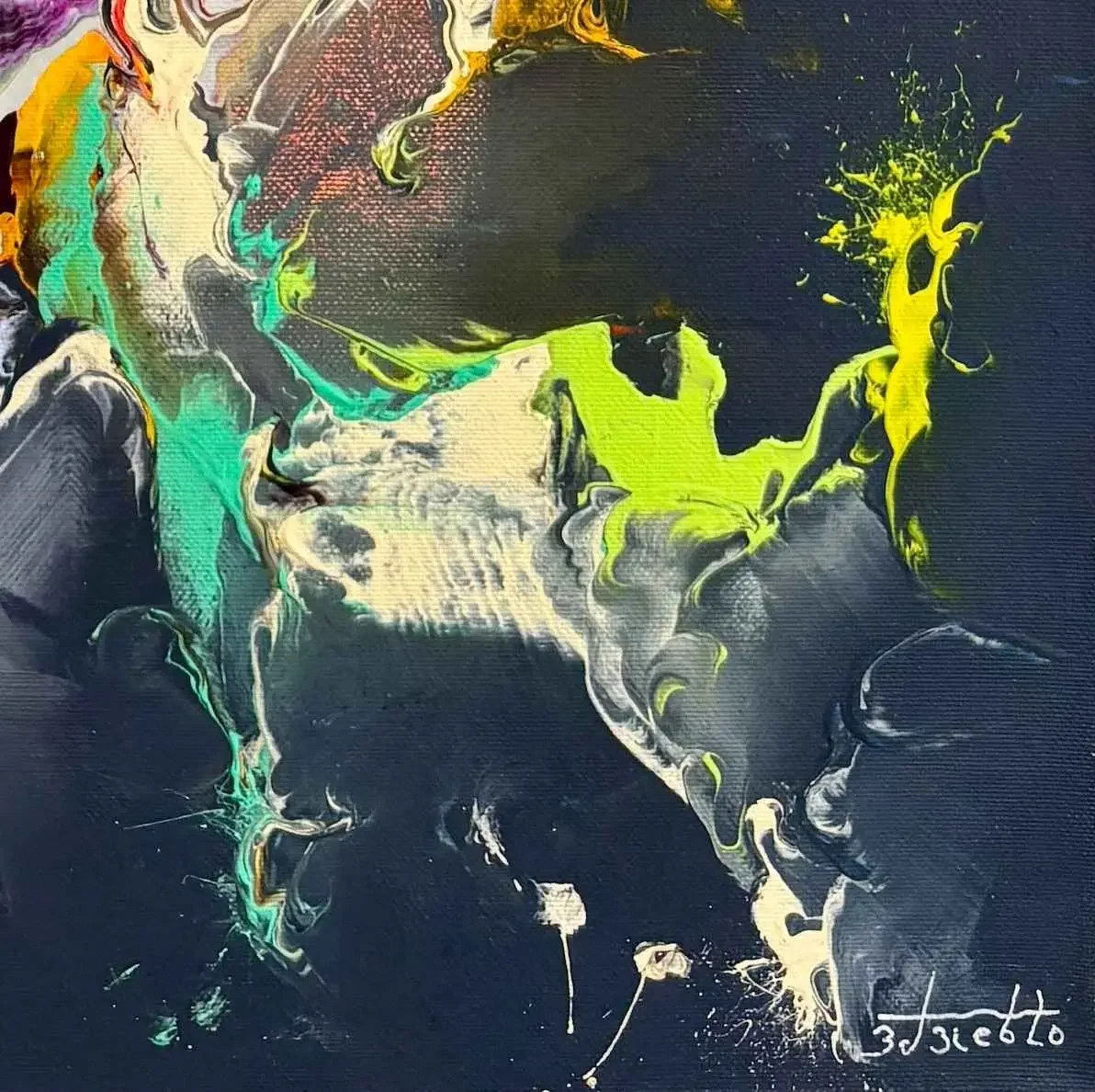 Petit Tableau abstrait Zdzieblo Galerie Graal .webp