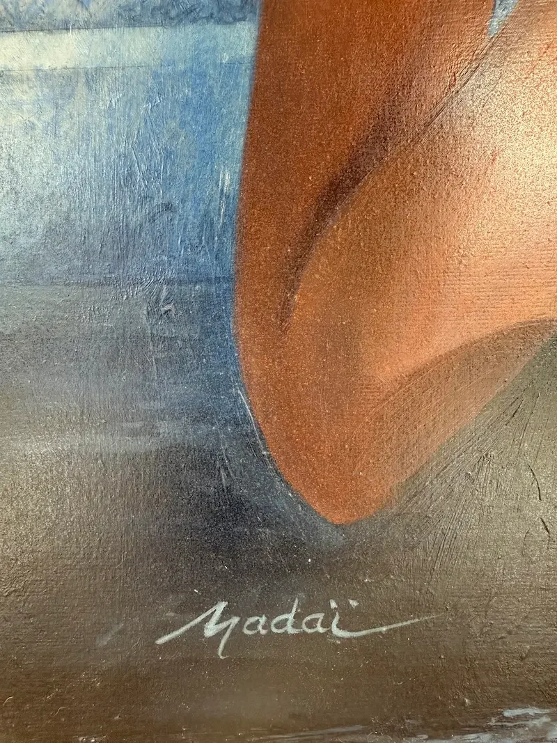 tableau femme aux thermes de michel nadai Galerie Graal .webp