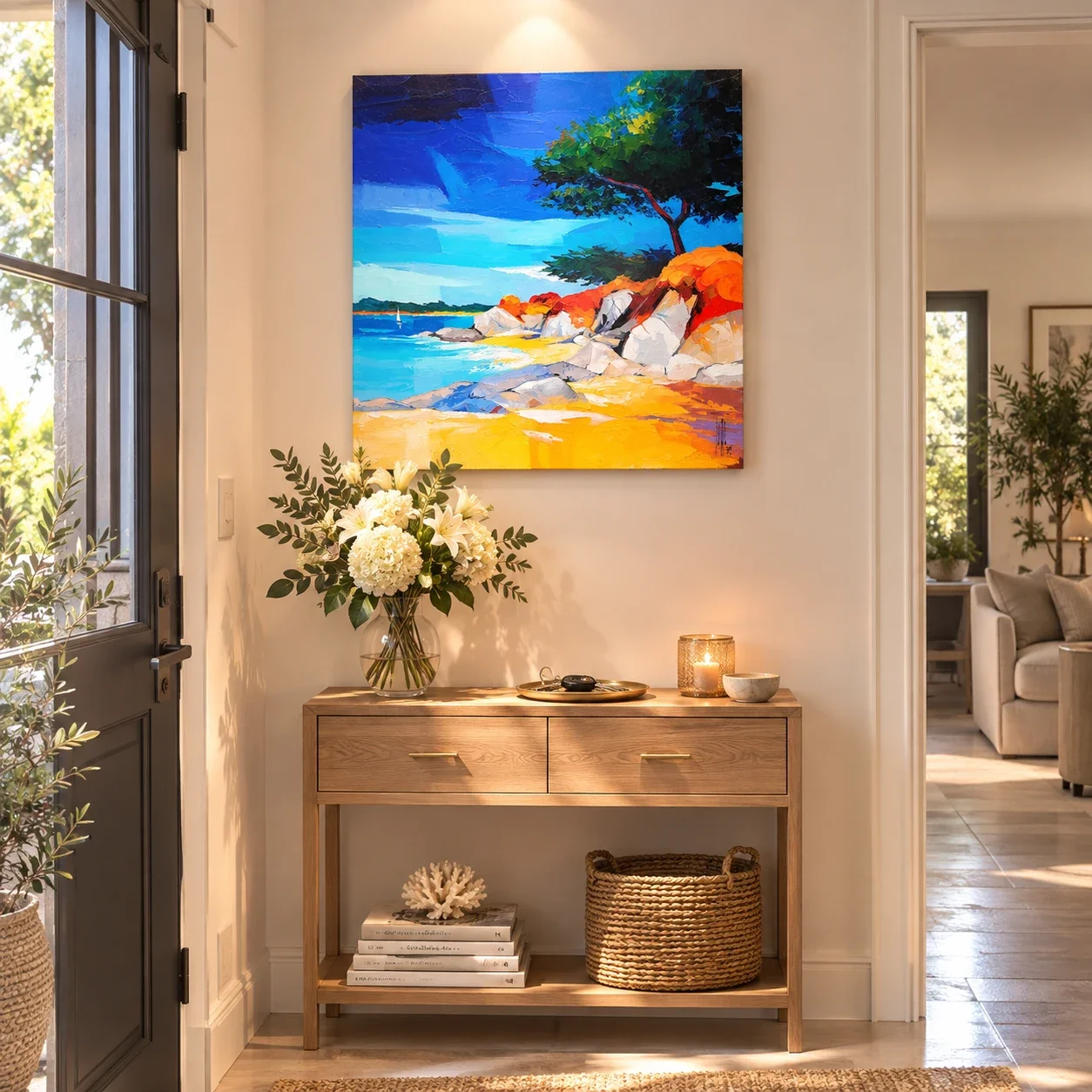 tableau plage pour entrée de maison Galerie Graal .webp