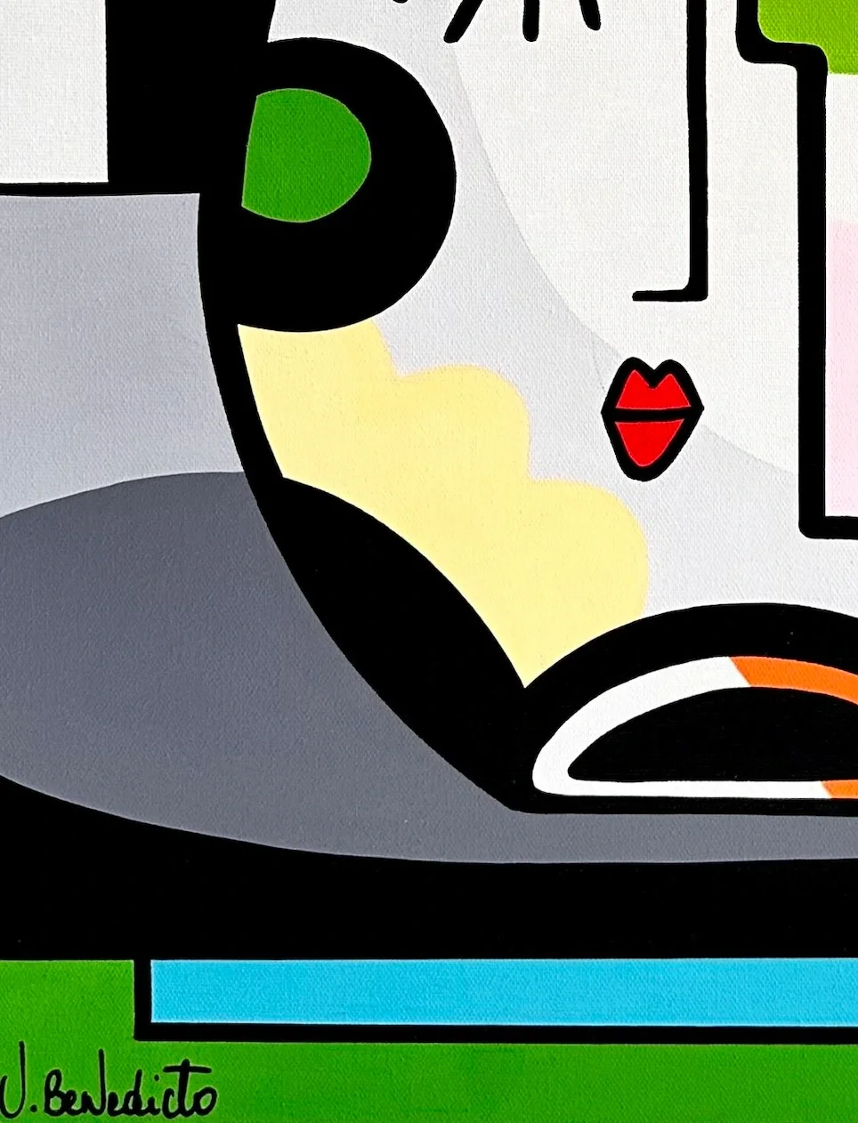 tableau pop art pot de fleur de Virginia Benedicto Art Contemporain .webp