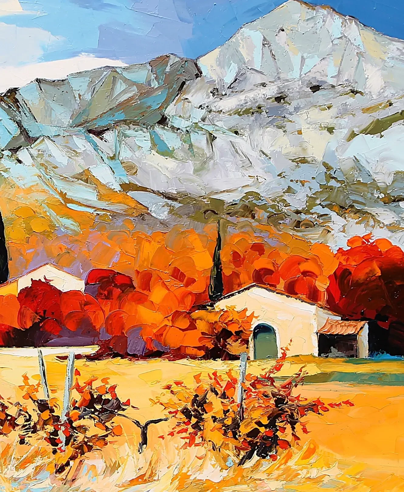 tableau nature automne de Pierrick Tual Galerie Graal .webp