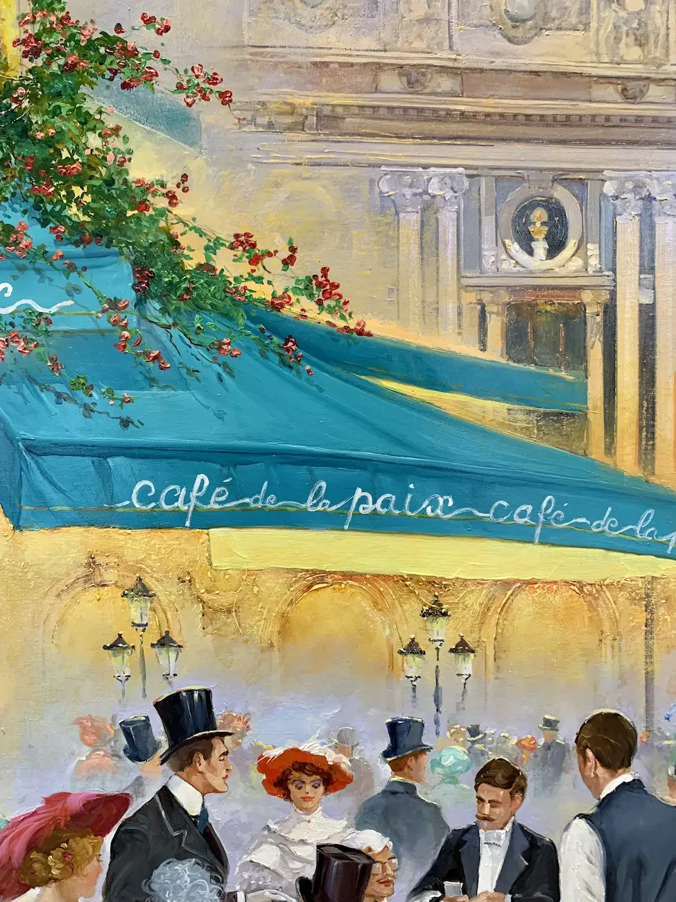 tableau café de paris de georges corominas  Art Contemporain Galerie d'art en Ligne .webp