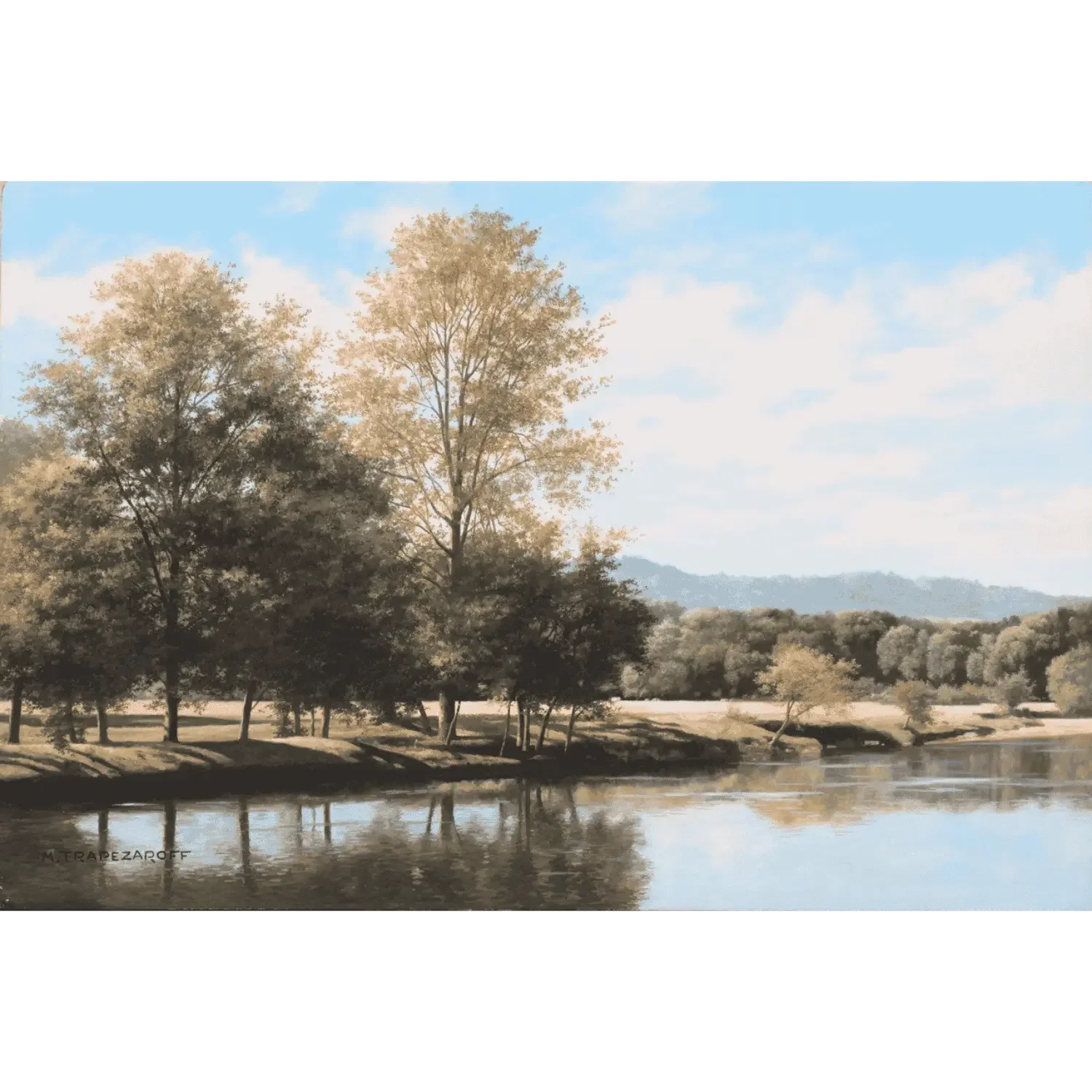 "Septembre au bord de l'Arroux" de Michel Trapezaroff