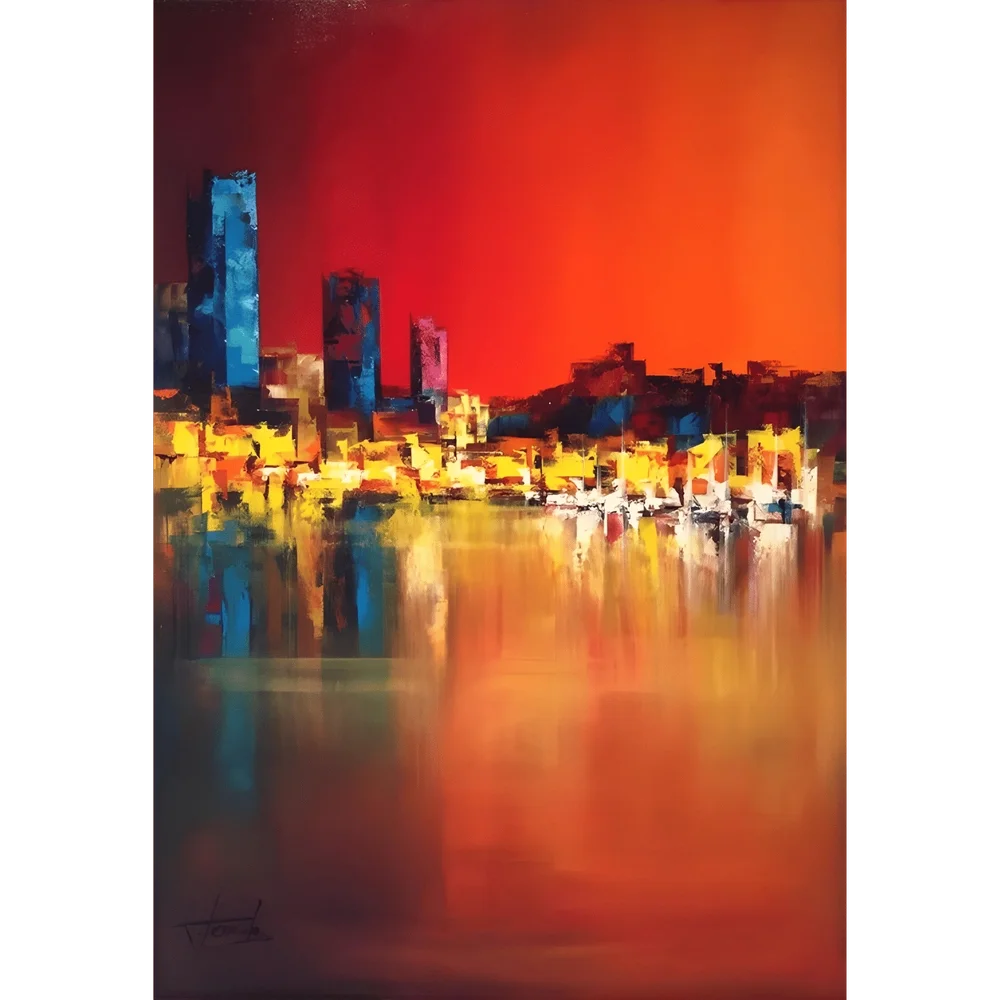 "Ciel rouge à Vancouver" de Josep Teixido