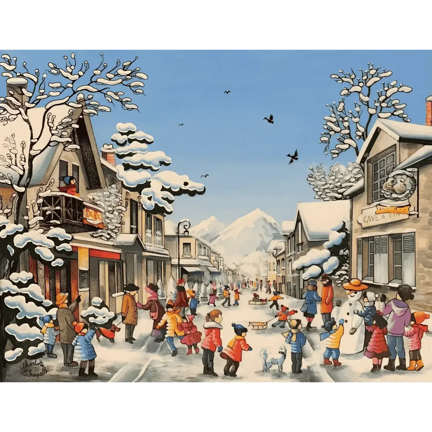 "Le bonhomme de neige" de Charlotte Lachapelle
