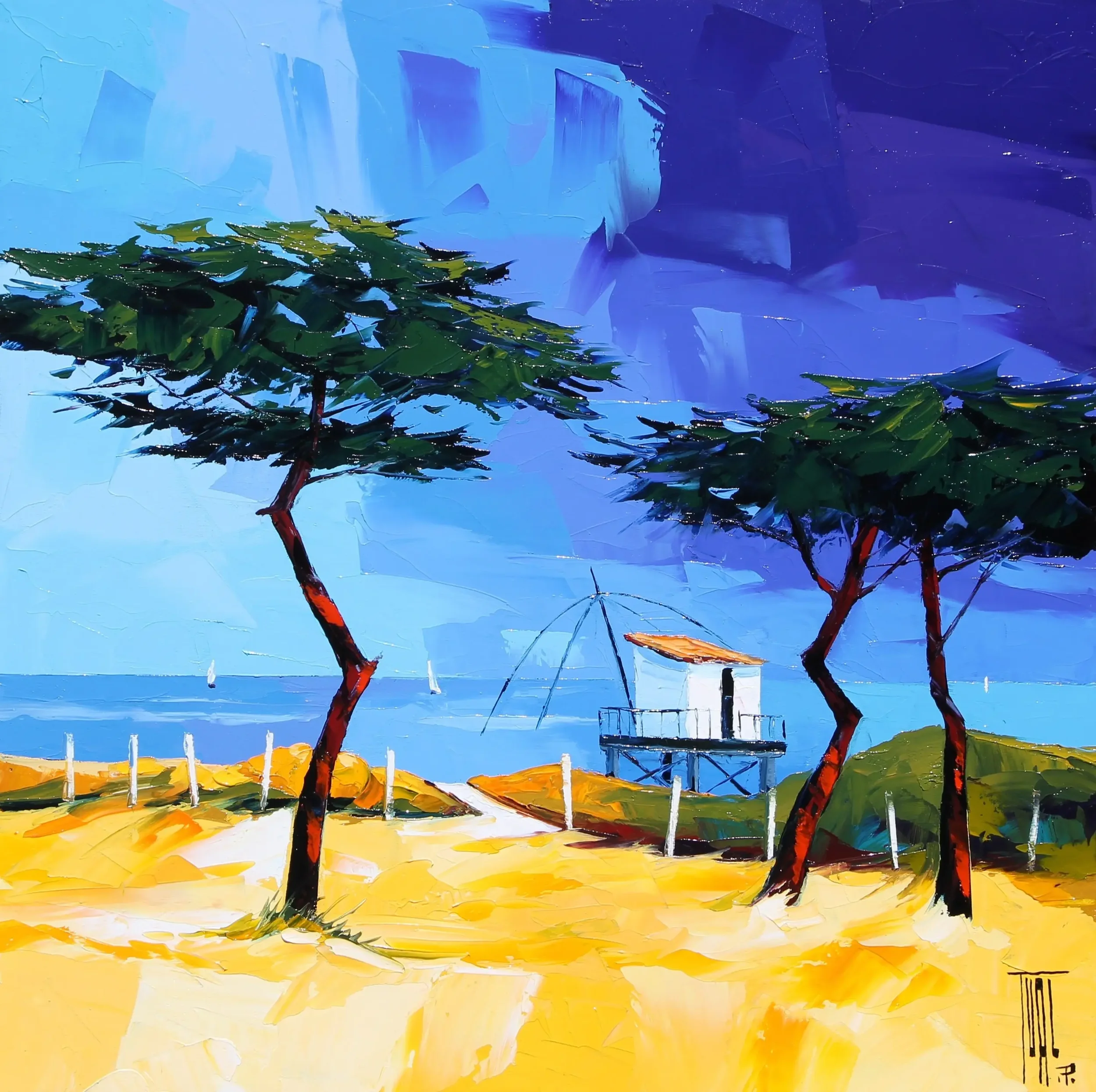 tableau peche ocean de Pierrick Tual Galerie Graal .webp