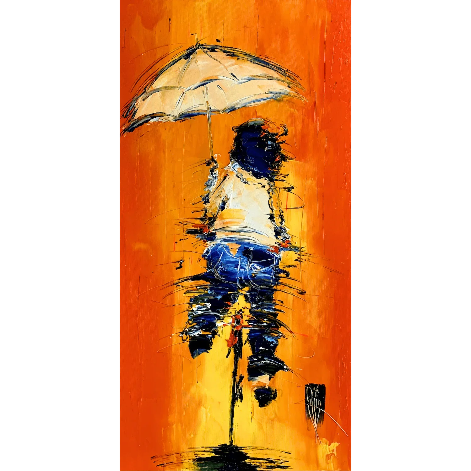 "Sous un parapluie blanc" de Christian Raffin
