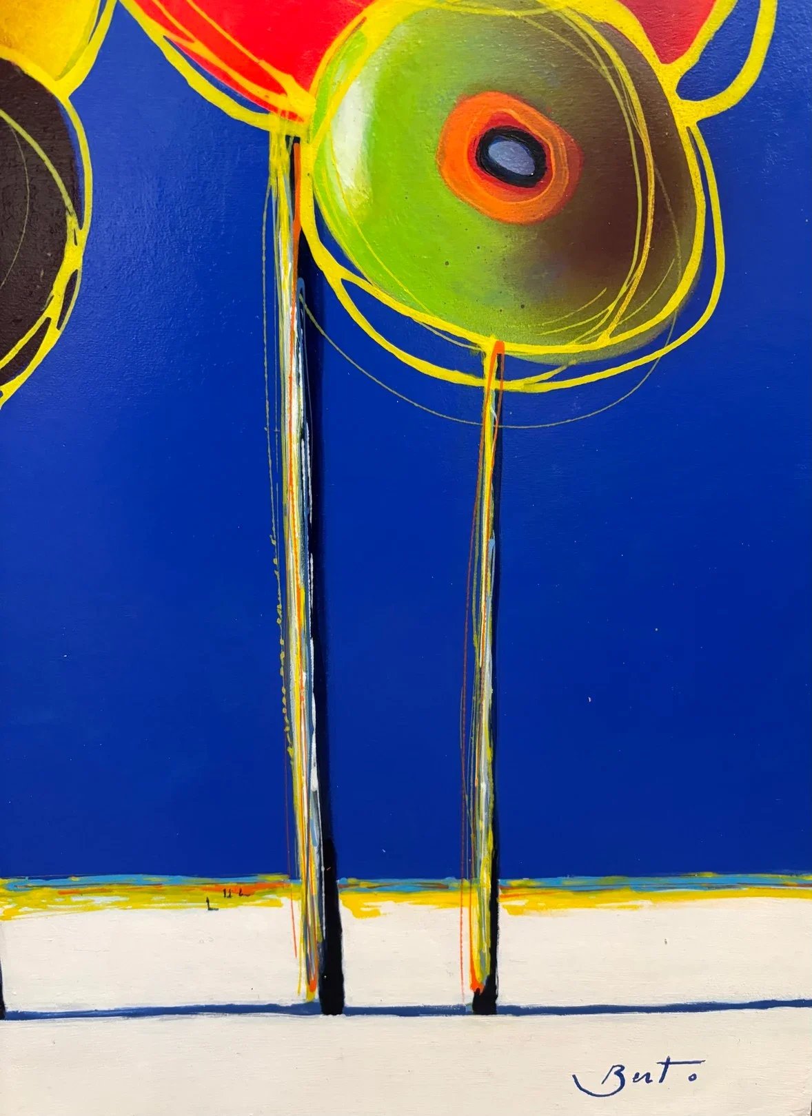 Galerie Graal Tableau arbres pop art surréaliste de berto..webp