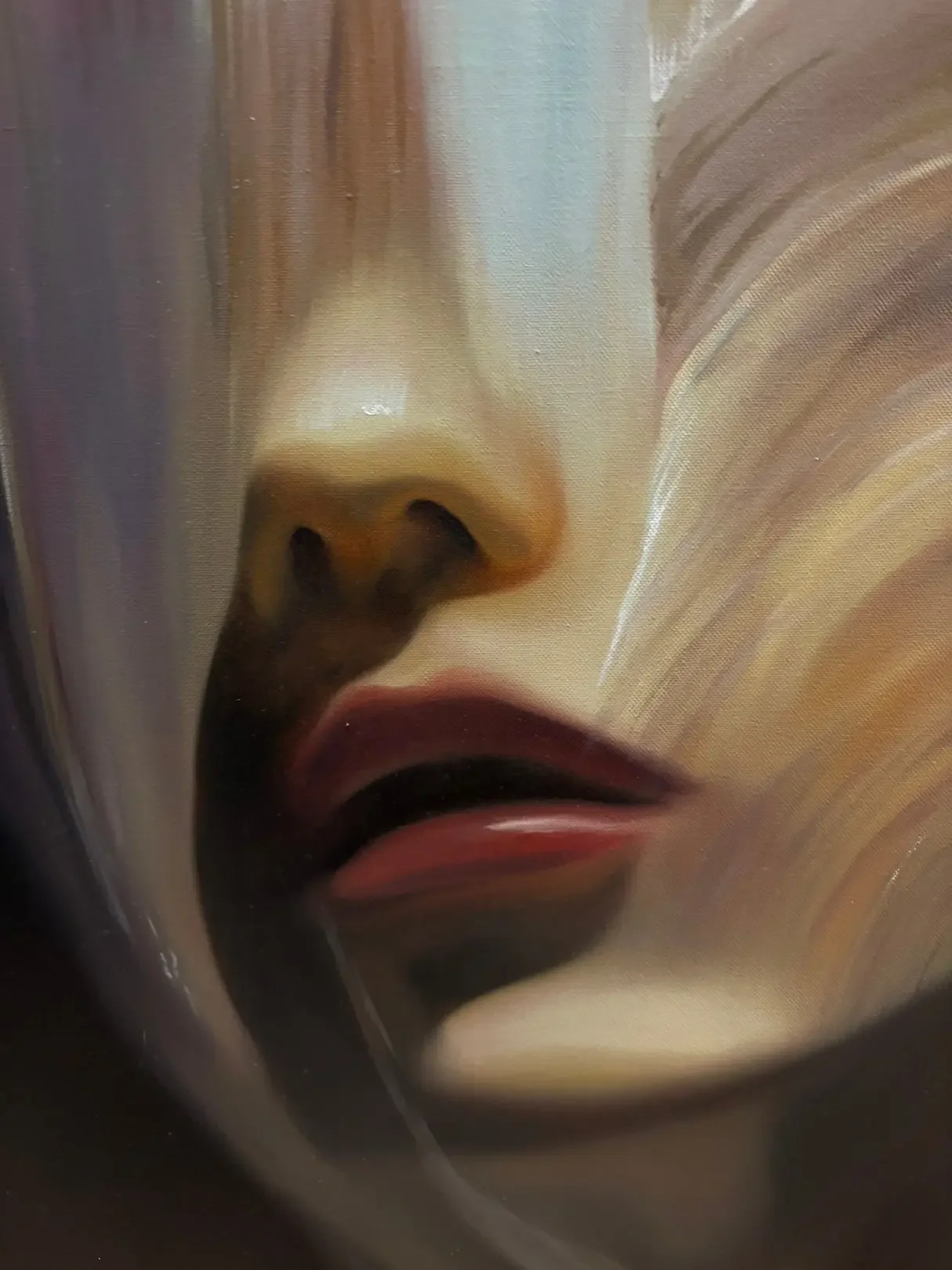 tableau portrait femme de bryan magnin feysot Galerie Graal Art Contemporain  .webp