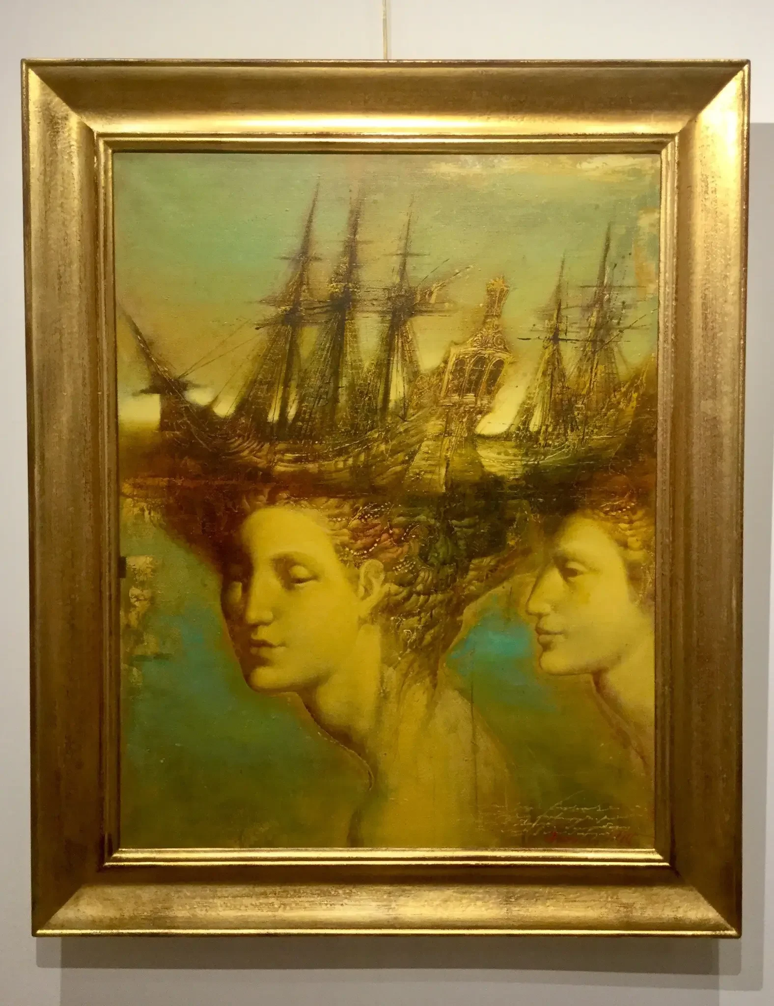 tableau femme bateau pirate de armen gasparian Galerie Graal .webp