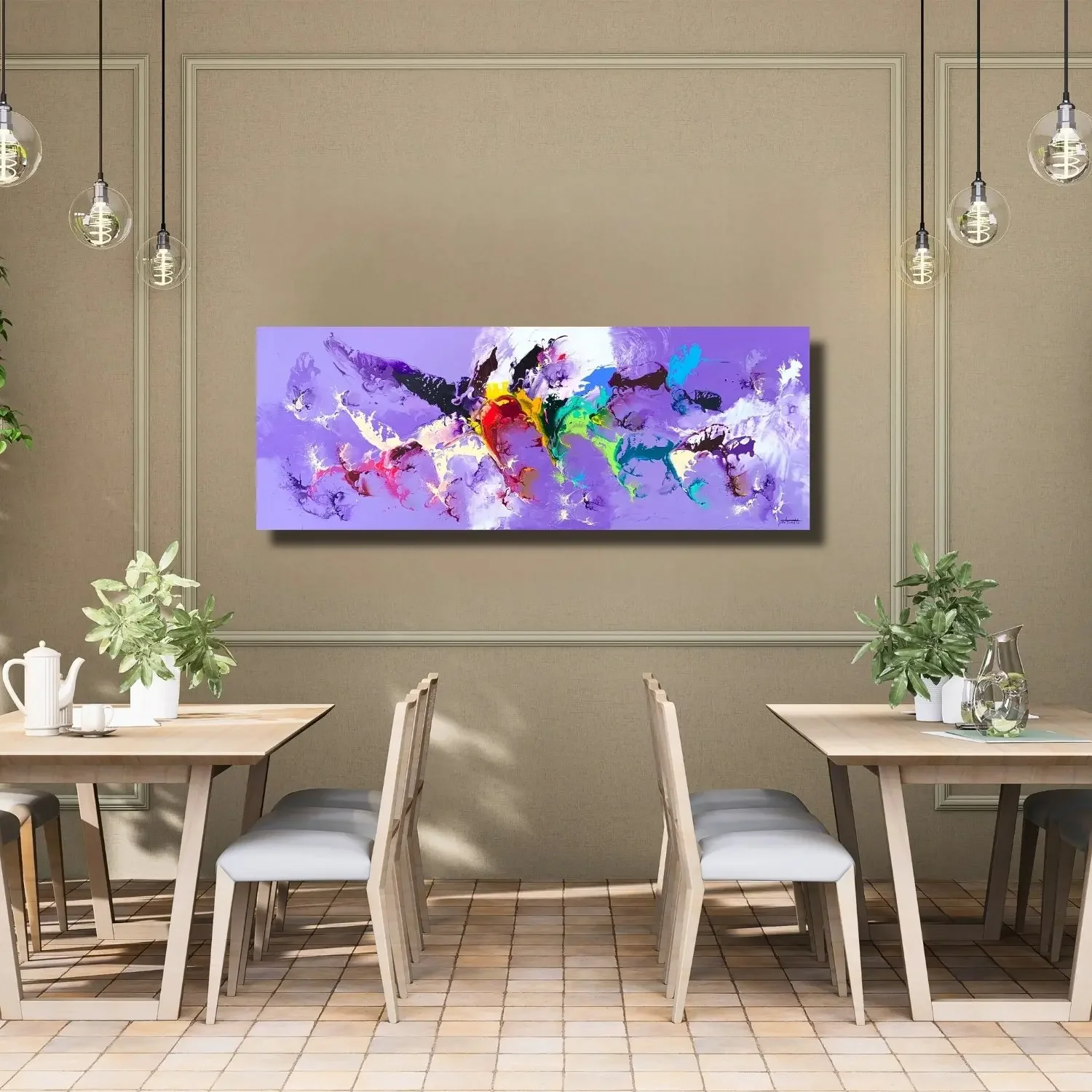 _ tableau violet abstrait de Zdzieblo Galerie Graal .webp