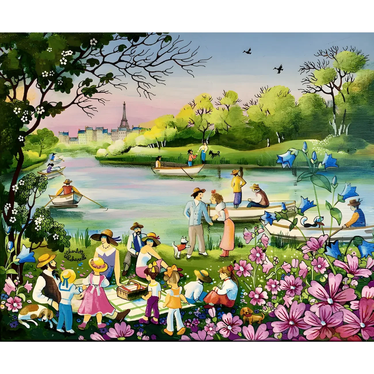 "Le pique-nique printanier" de Charlotte Lachapelle